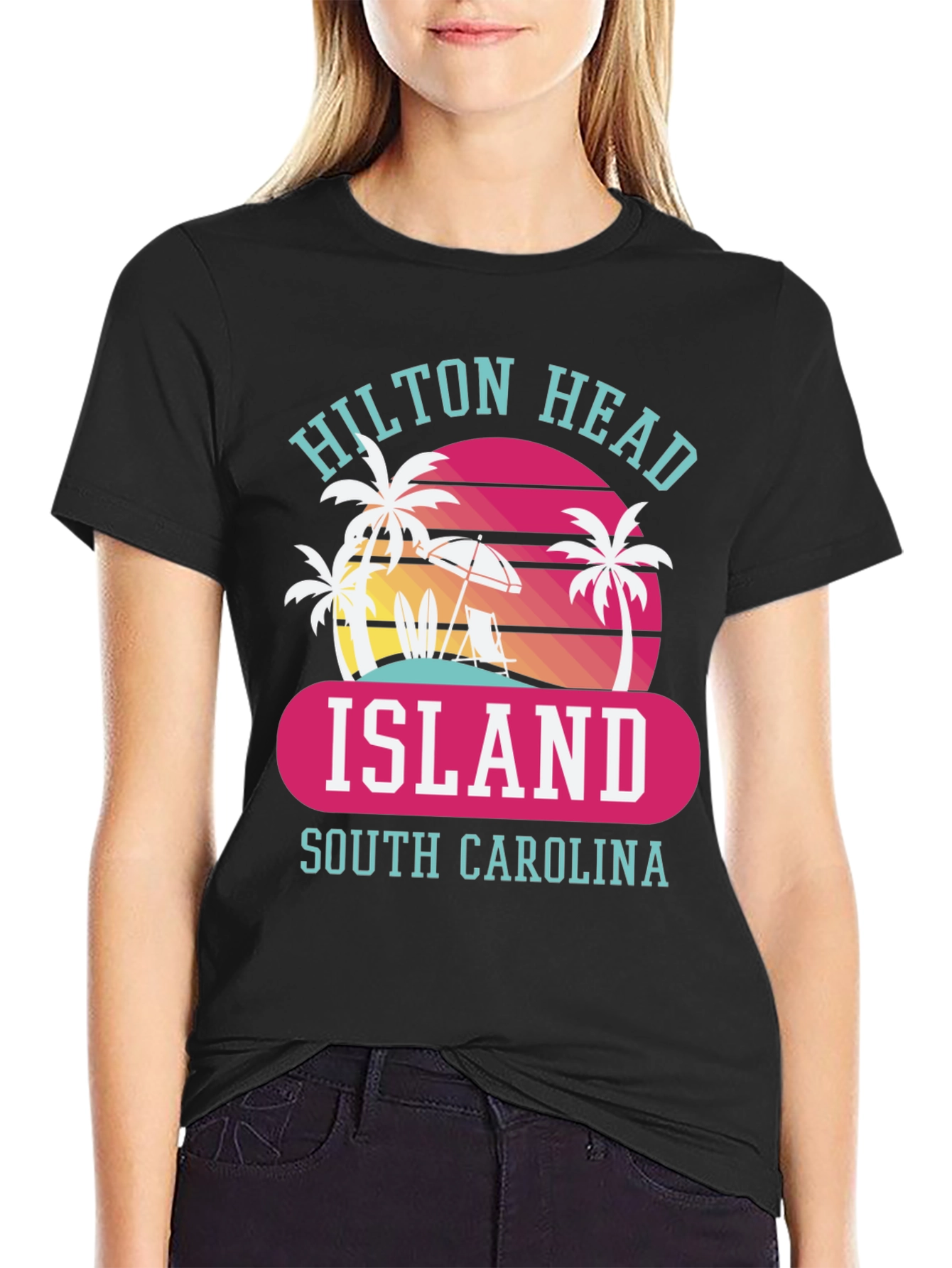 Hilton Head Island Tee - Retro Beach Design