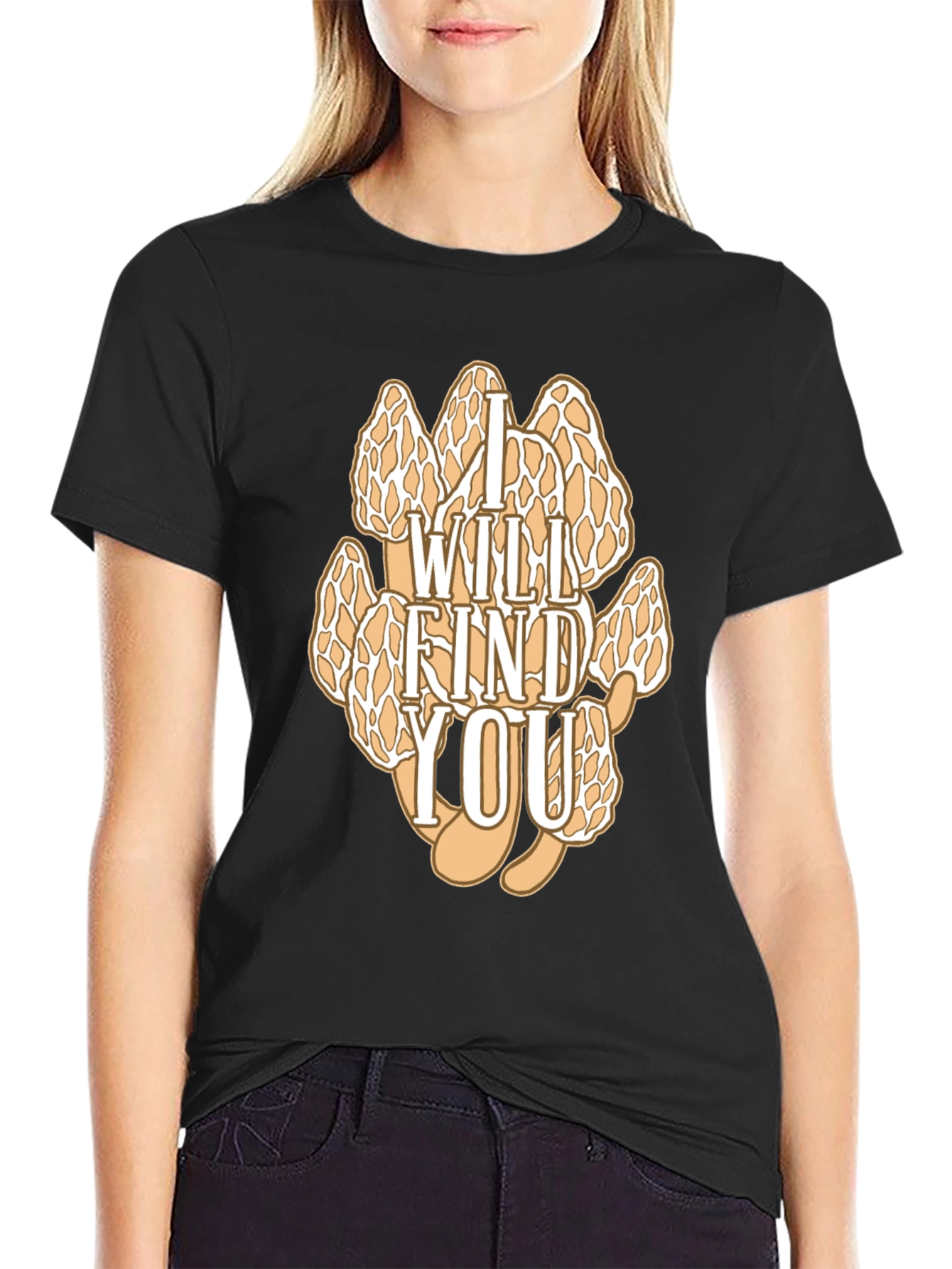 I Will Find You Morel Mushroom Graphic T-Shirt