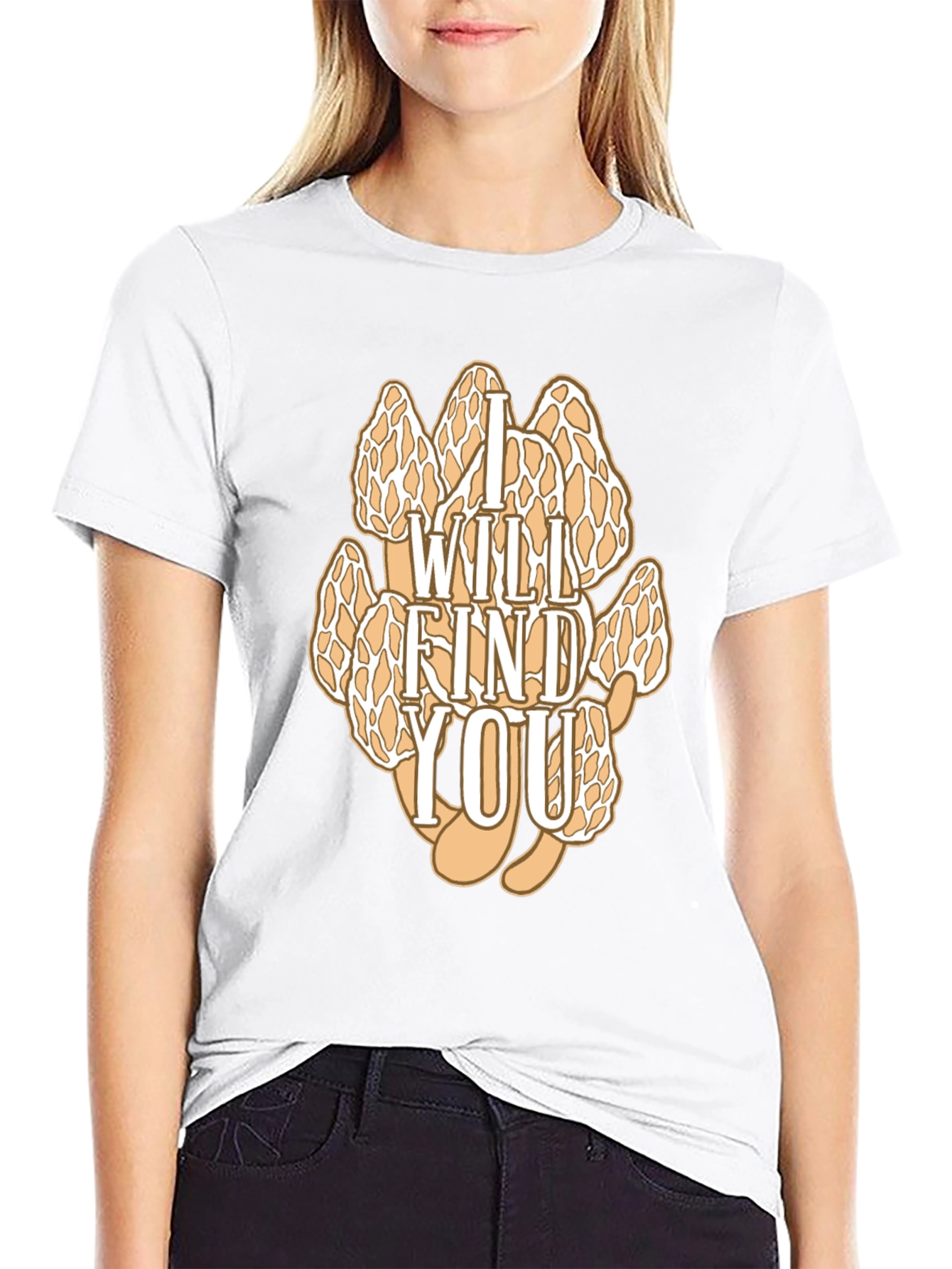 I Will Find You Morel Mushroom Graphic T-Shirt