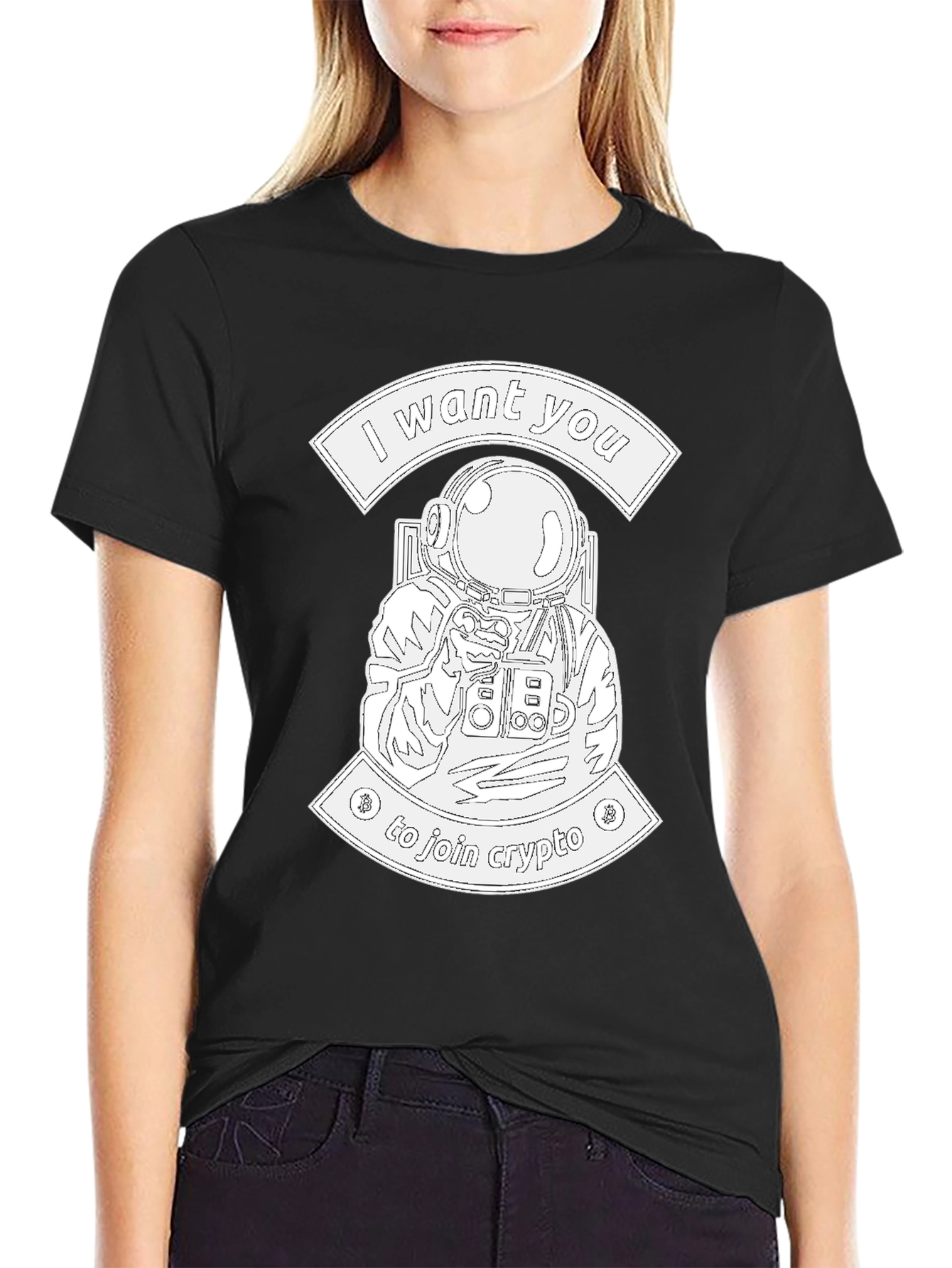 I Want You To Join Crypto T-Shirt - Black
