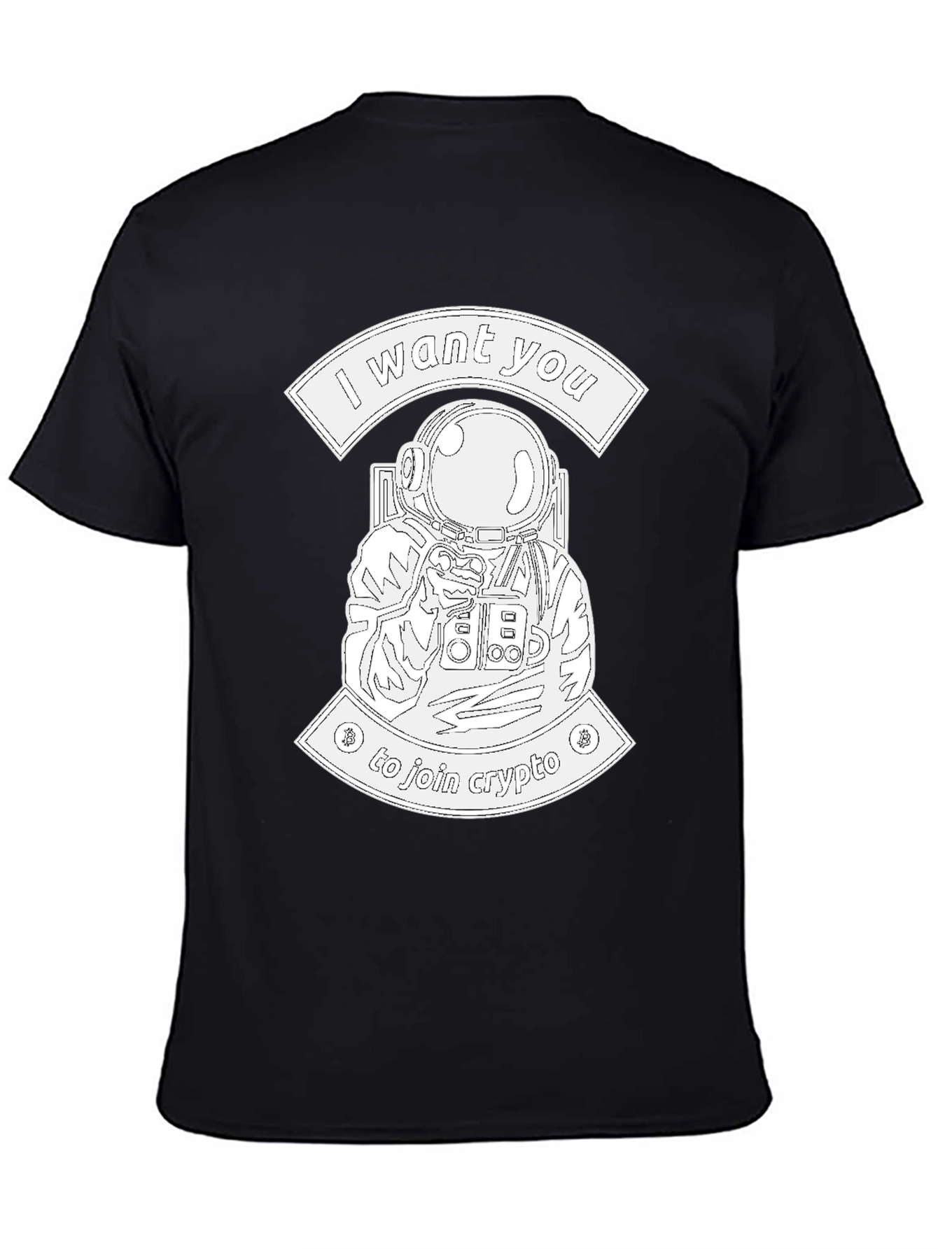 I Want You To Join Crypto T-Shirt - Black