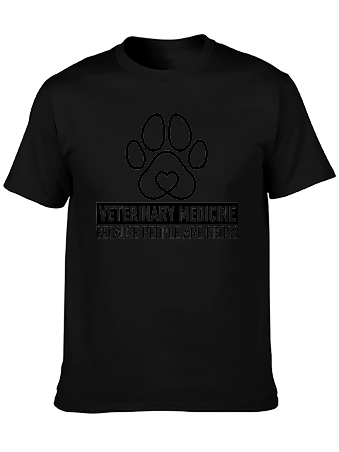 Veterinary Medicine Paw Print T-Shirt