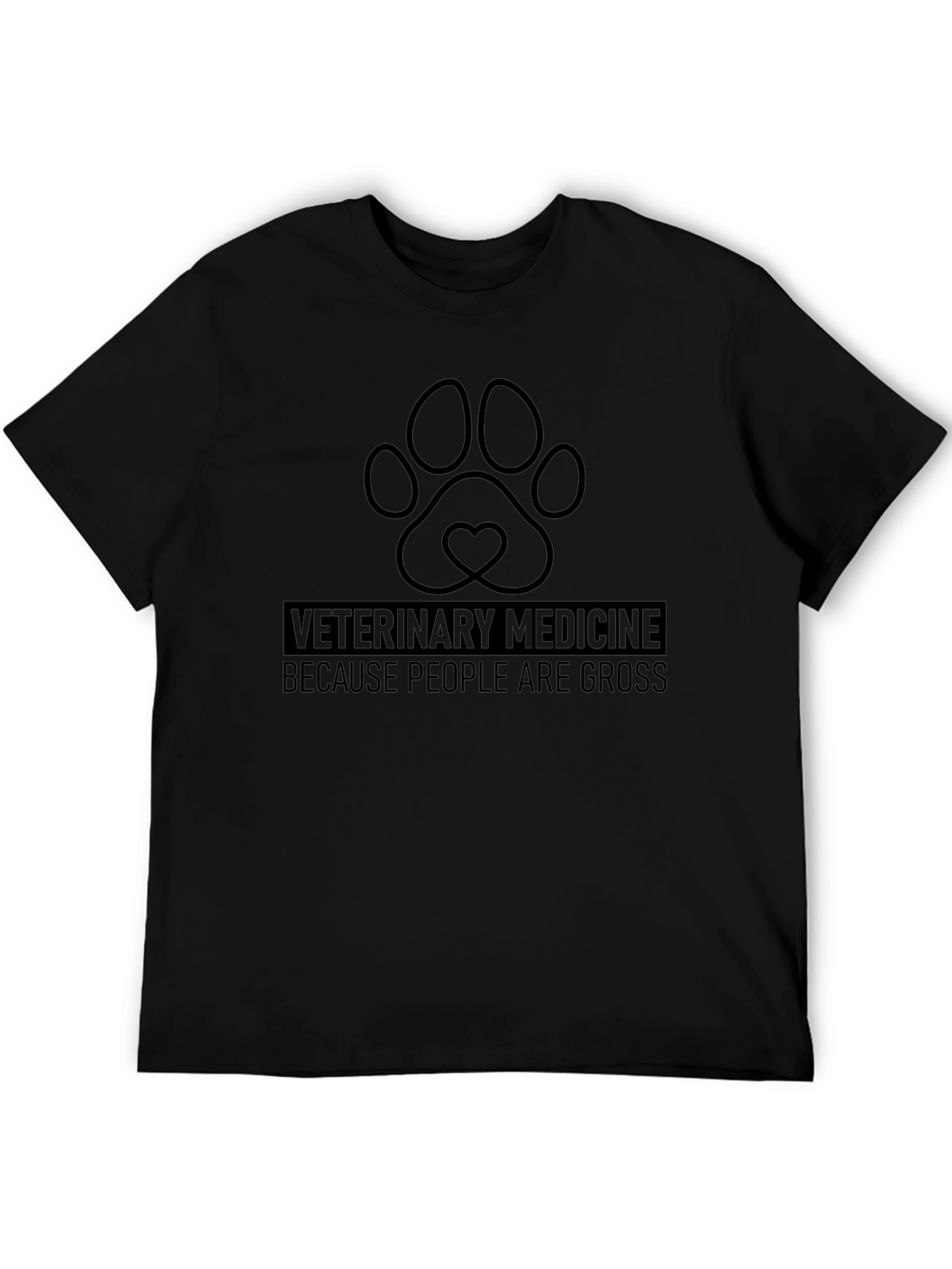 Veterinary Medicine Paw Print T-Shirt