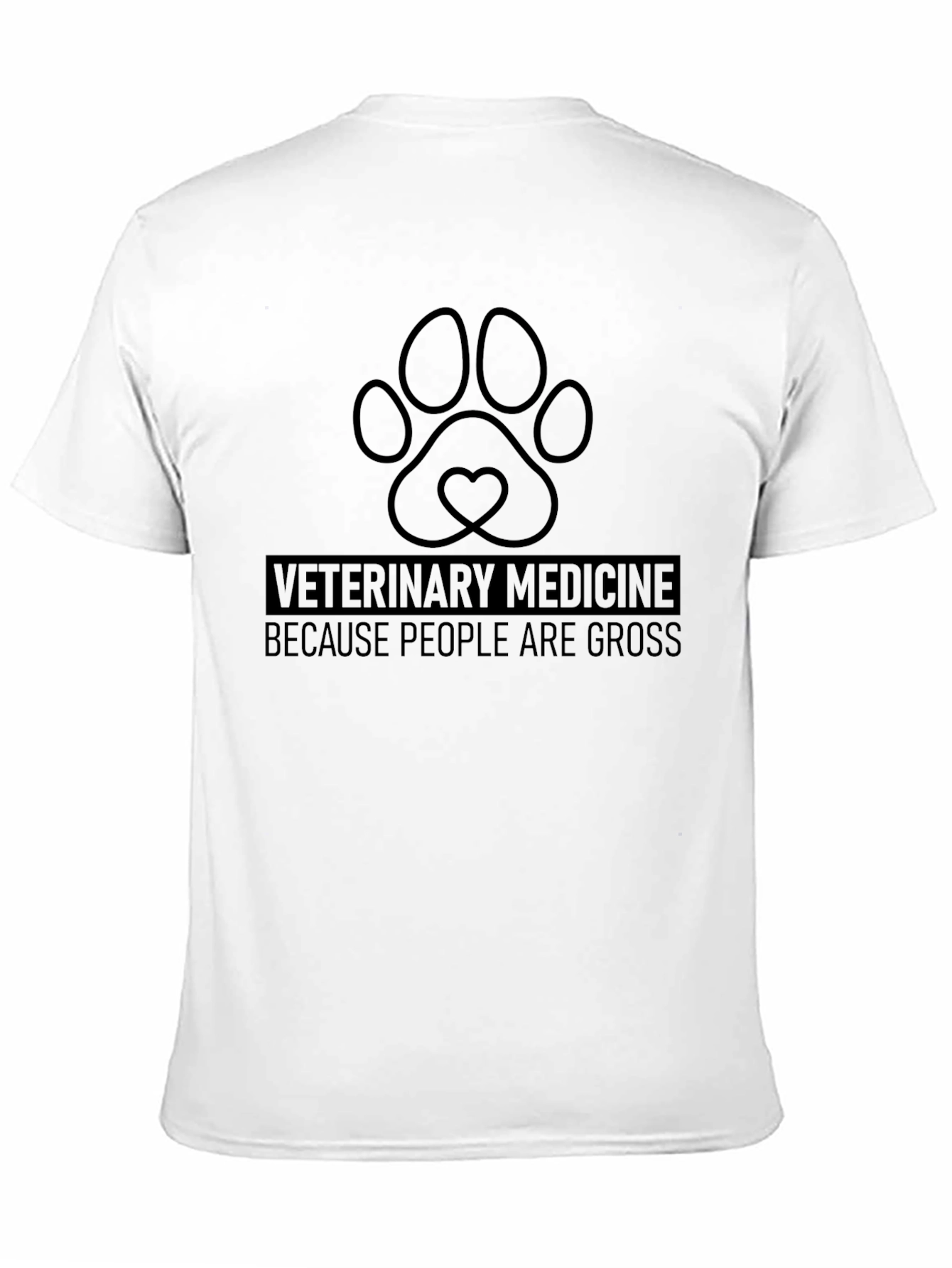 Veterinary Medicine Paw Print T-Shirt