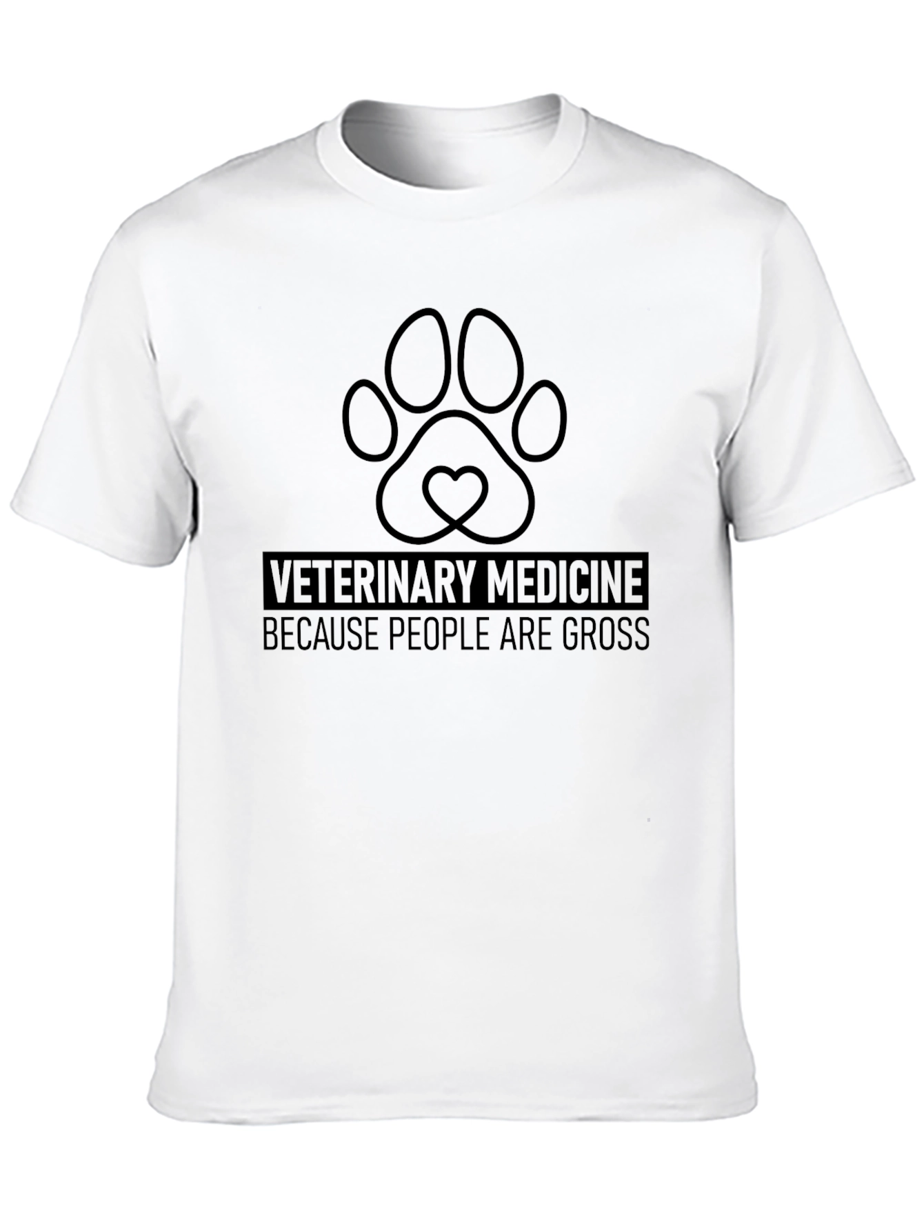 Veterinary Medicine Paw Print T-Shirt