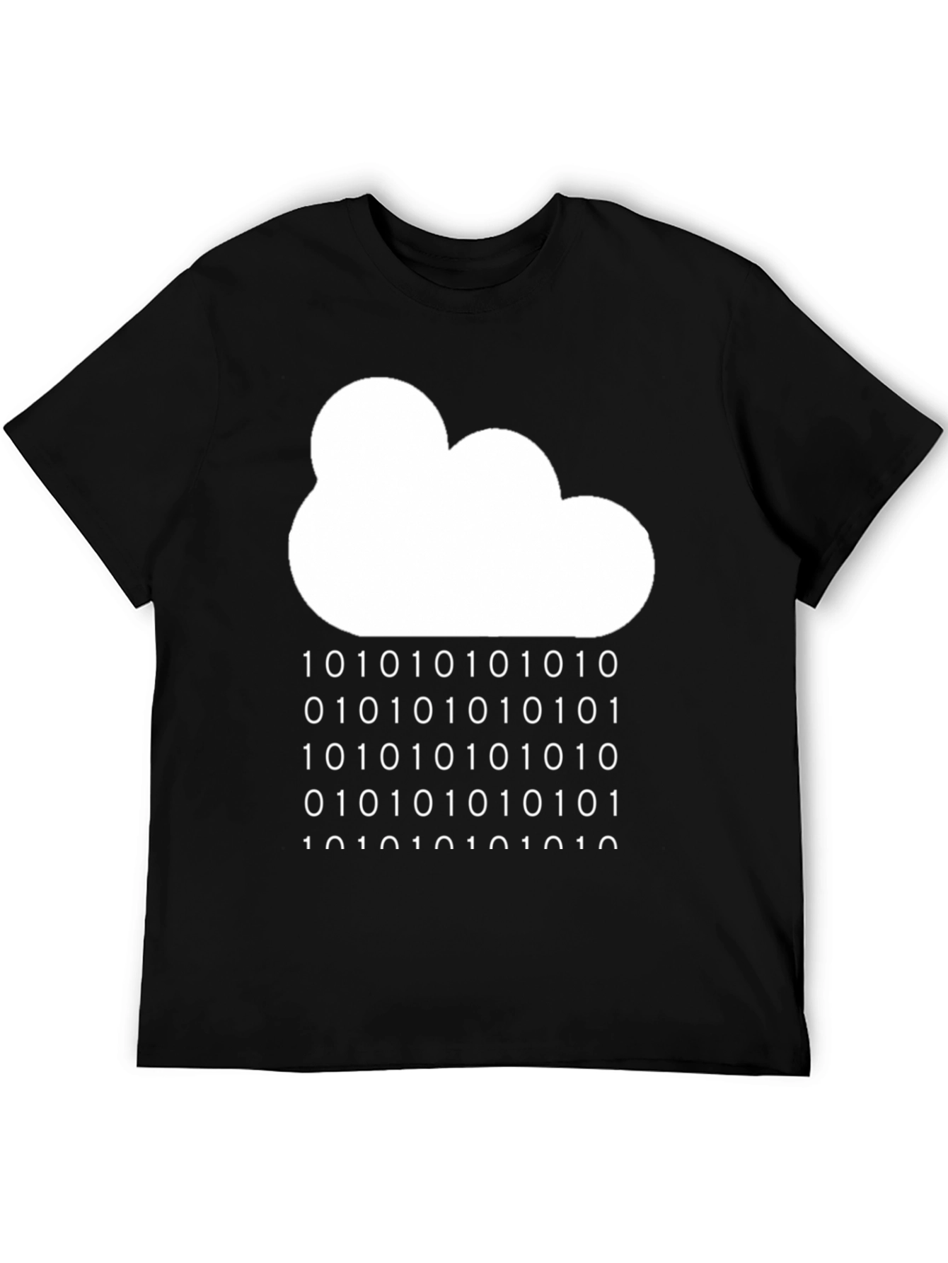 Binary Cloud T-Shirt - Tech Geek Style