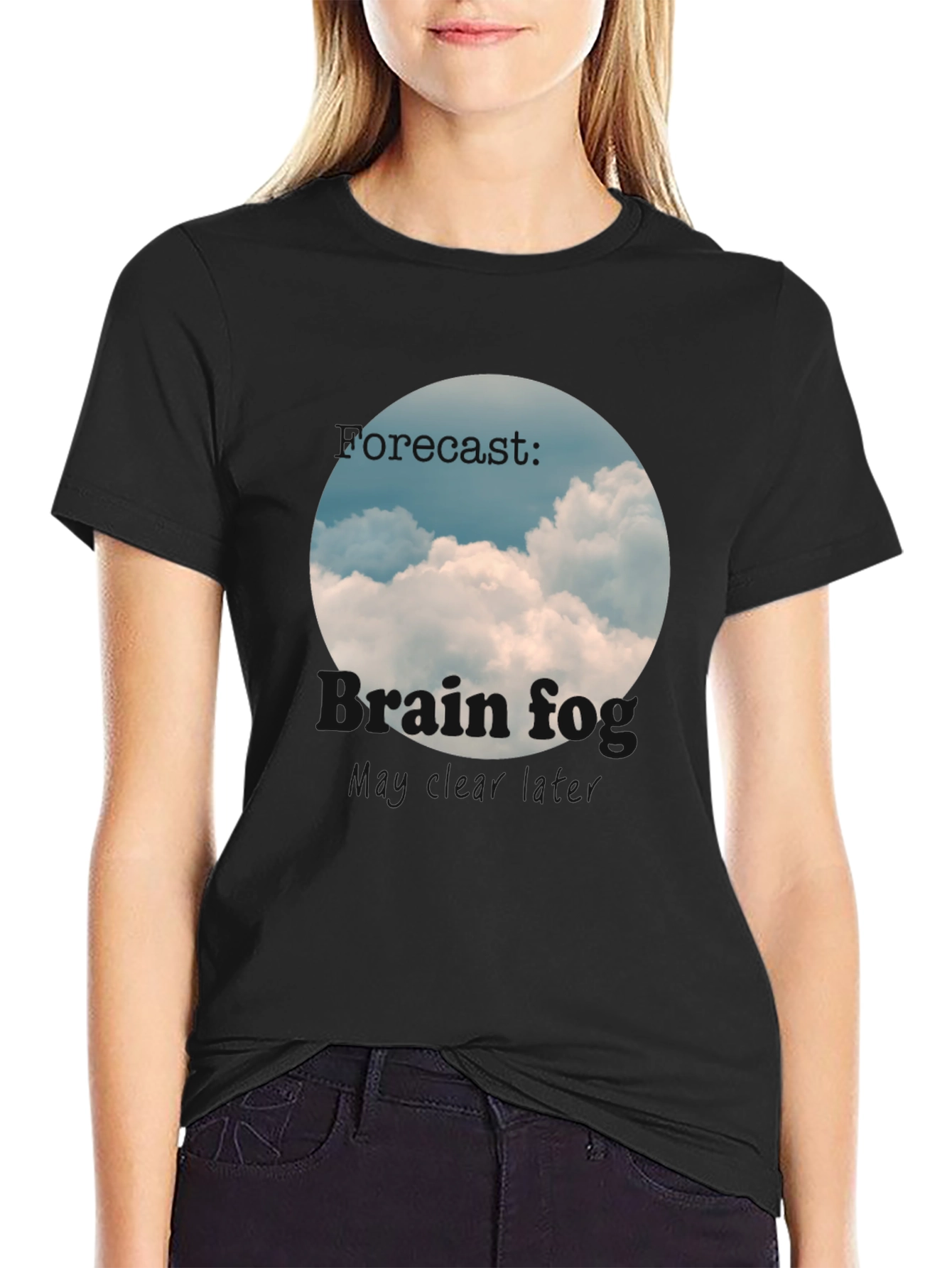 Brain Fog Forecast T-Shirt Cloudy Day Tee