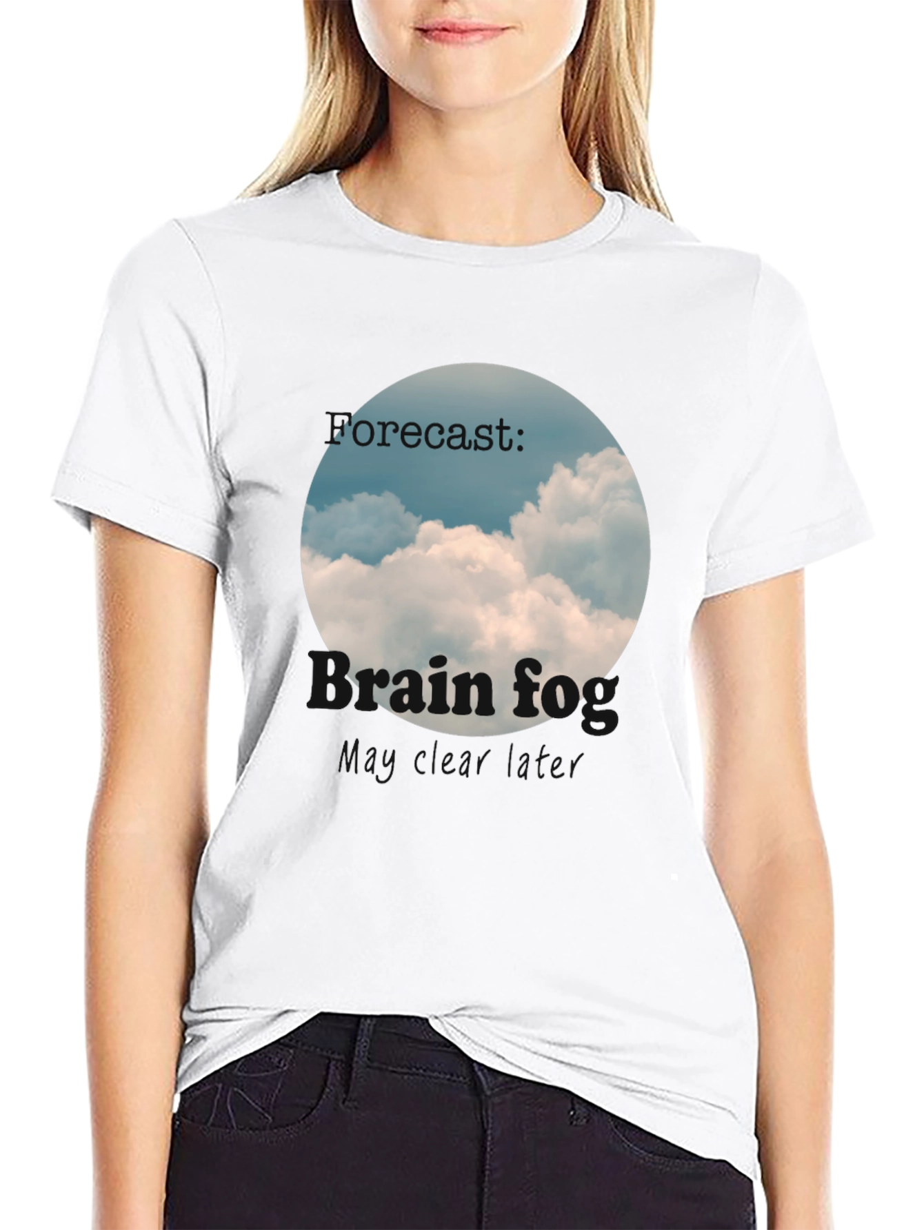 Brain Fog Forecast T-Shirt Cloudy Day Tee