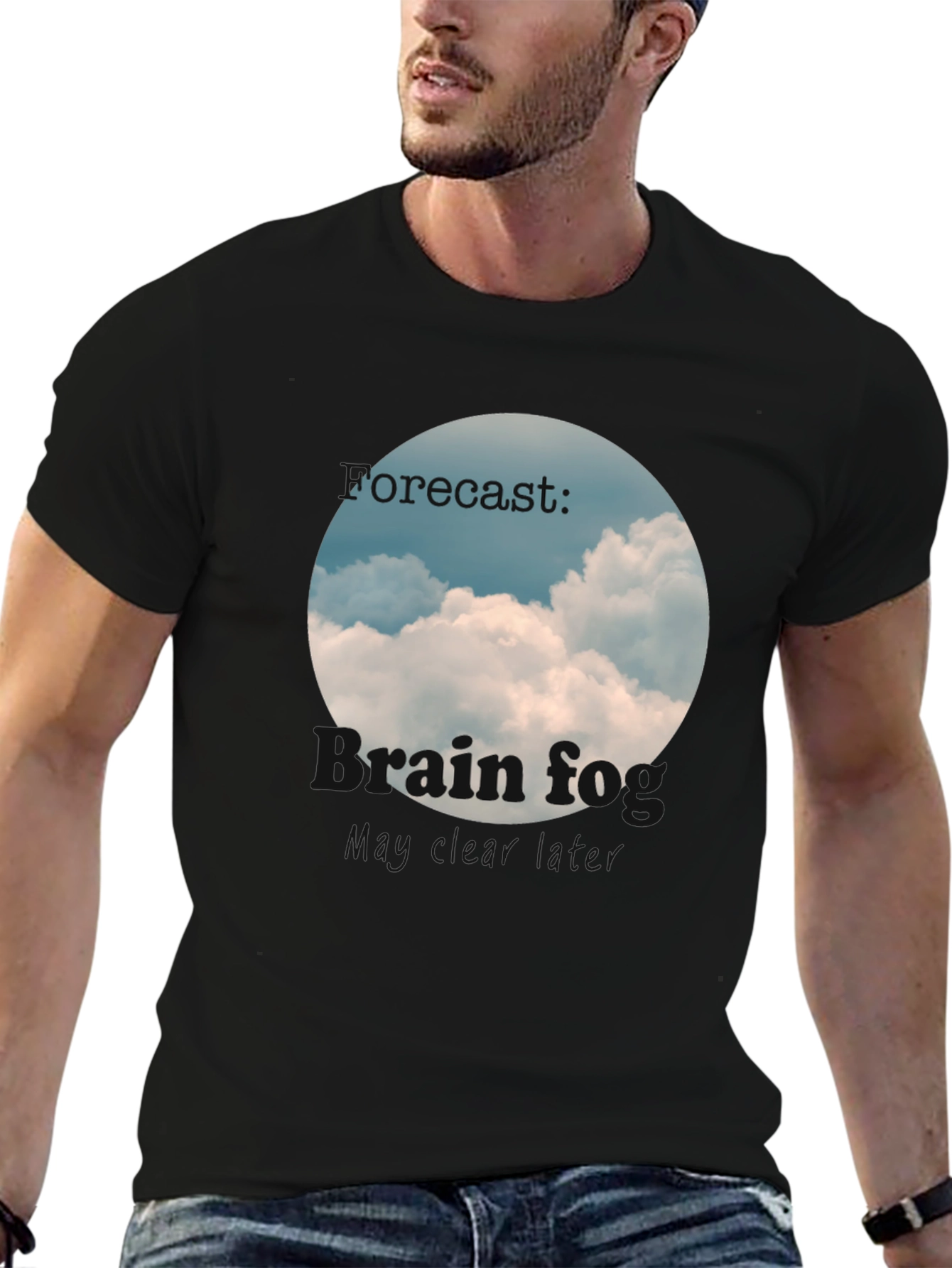 Brain Fog Forecast T-Shirt Cloudy Day Tee