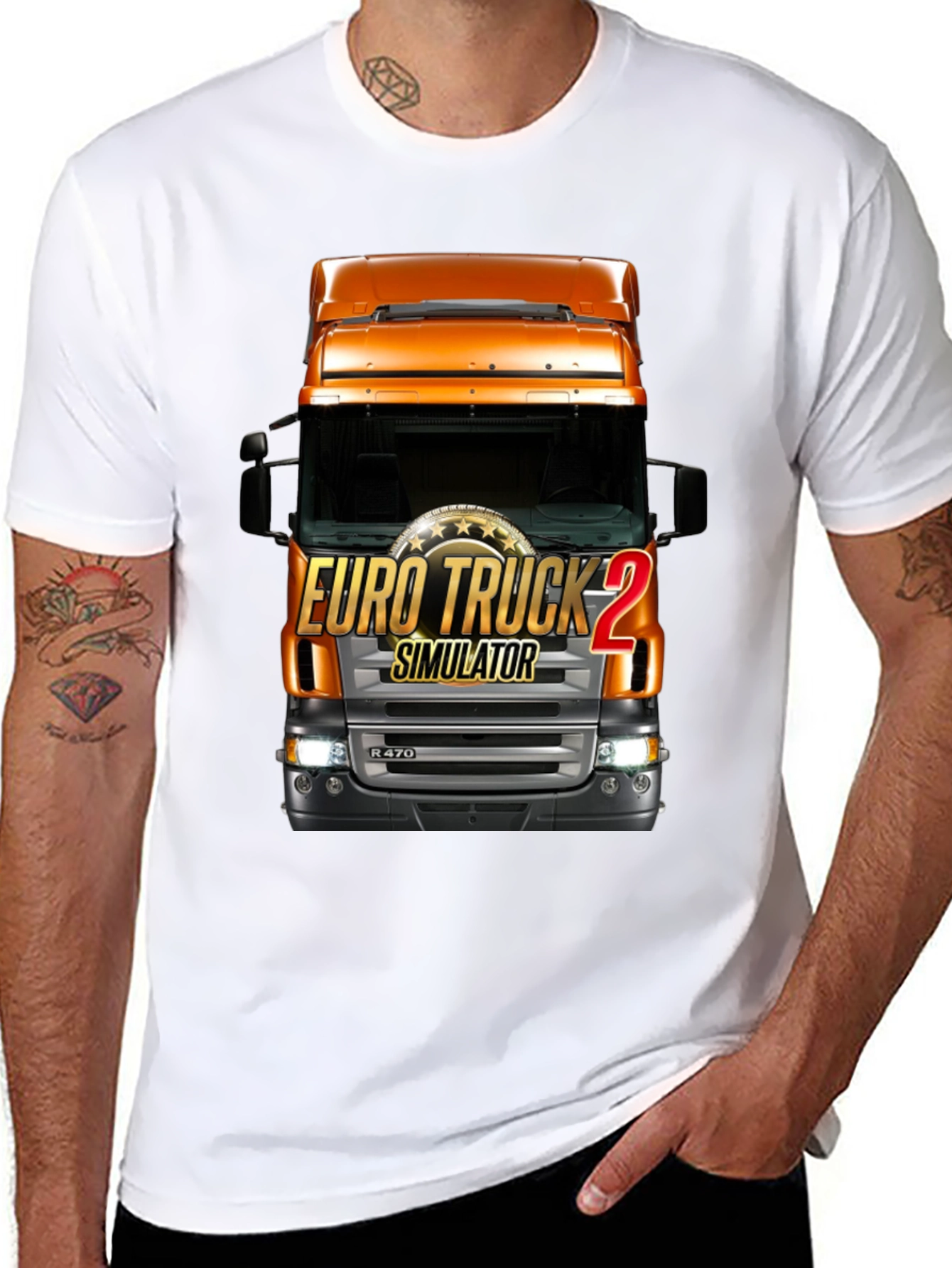 Euro Truck Simulator 2 Black T-Shirt