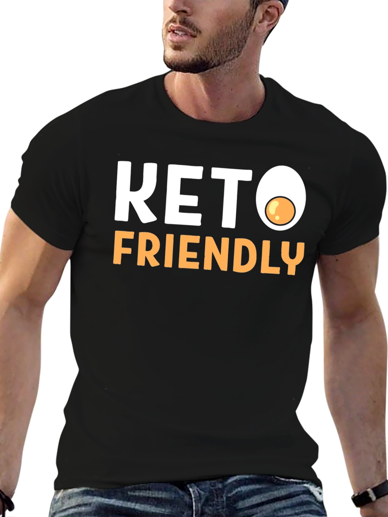 Keto Friendly T-Shirt - Egg Graphic