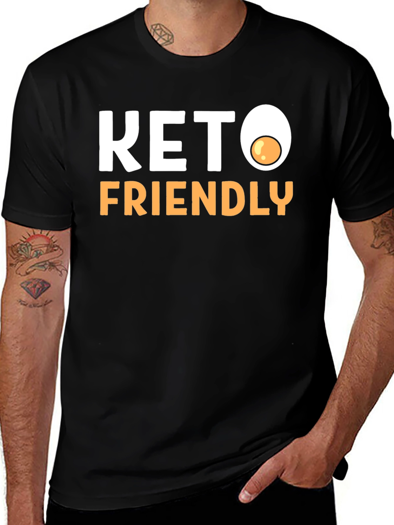 Keto Friendly T-Shirt - Egg Graphic
