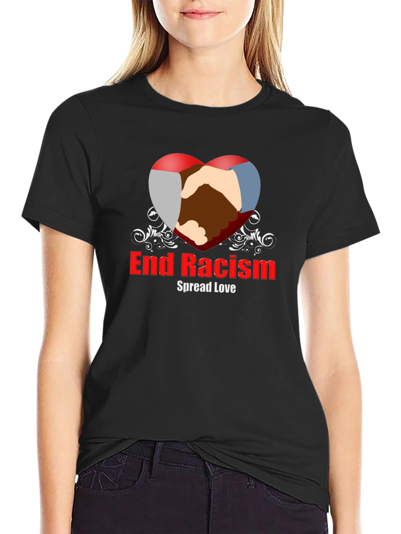 End Racism Graphic Tee - Spread Love