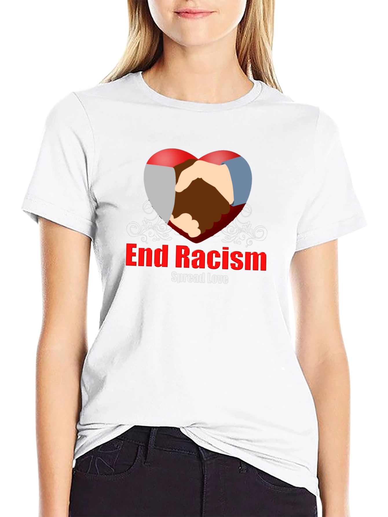 End Racism Graphic Tee - Spread Love