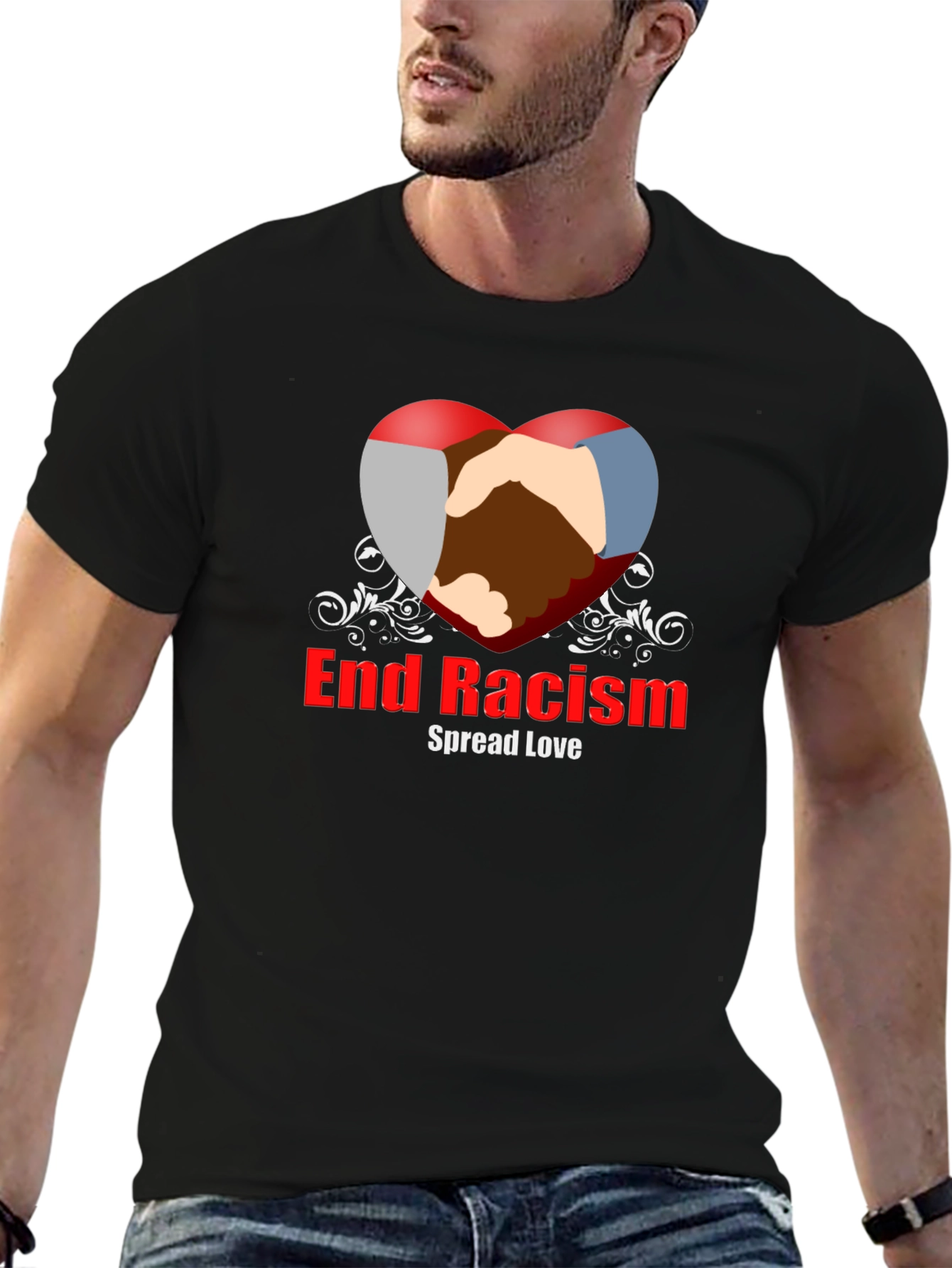 End Racism Graphic Tee - Spread Love