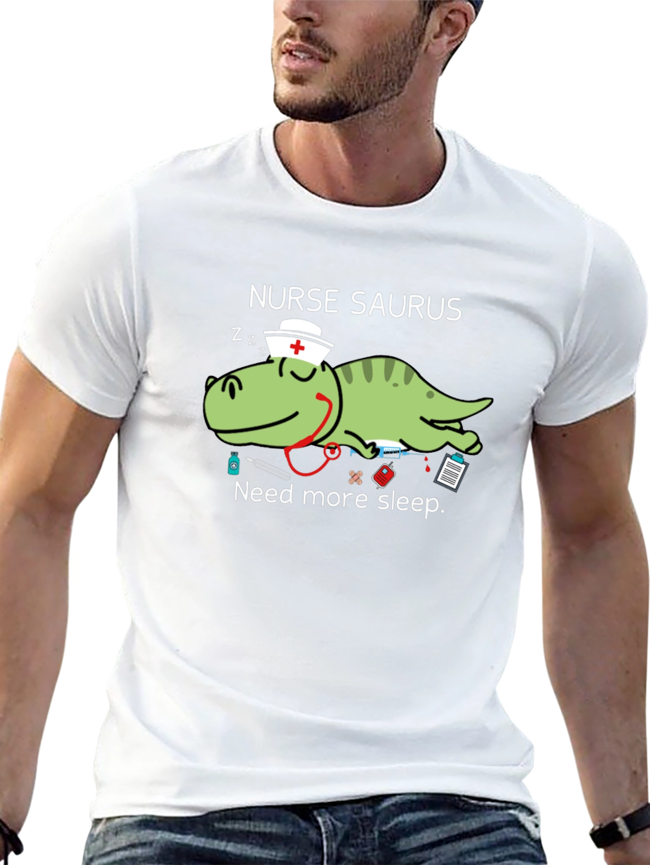 Nurse Saurus T-Shirt - Need More Sleep