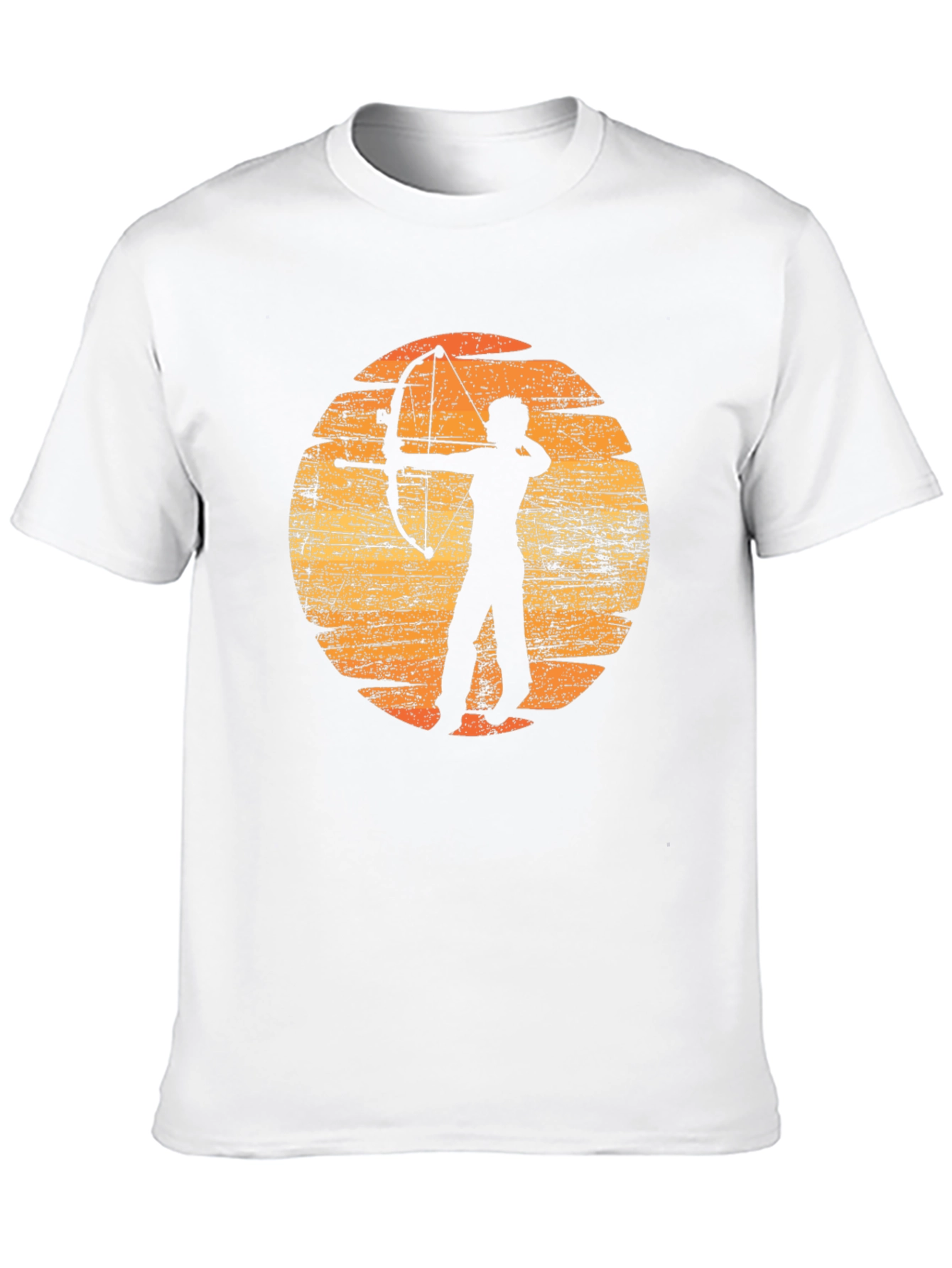 Archery Silhouette Graphic T-Shirt - Black