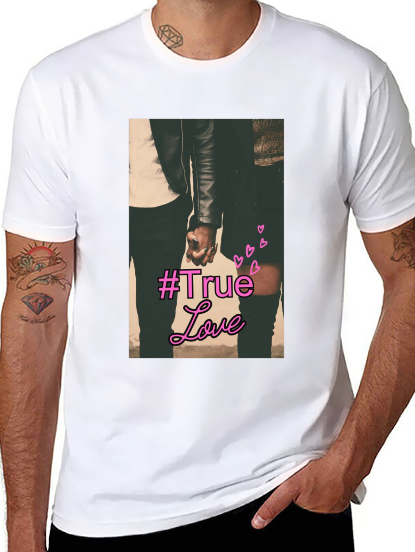 True Love Graphic Tee - Stylish Black T-Shirt