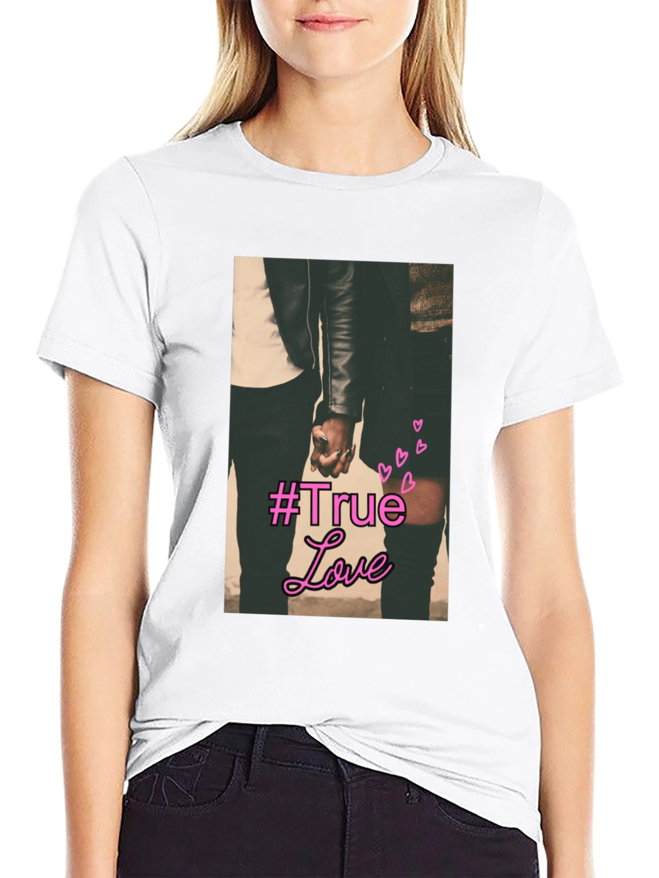 True Love Graphic Tee - Stylish Black T-Shirt