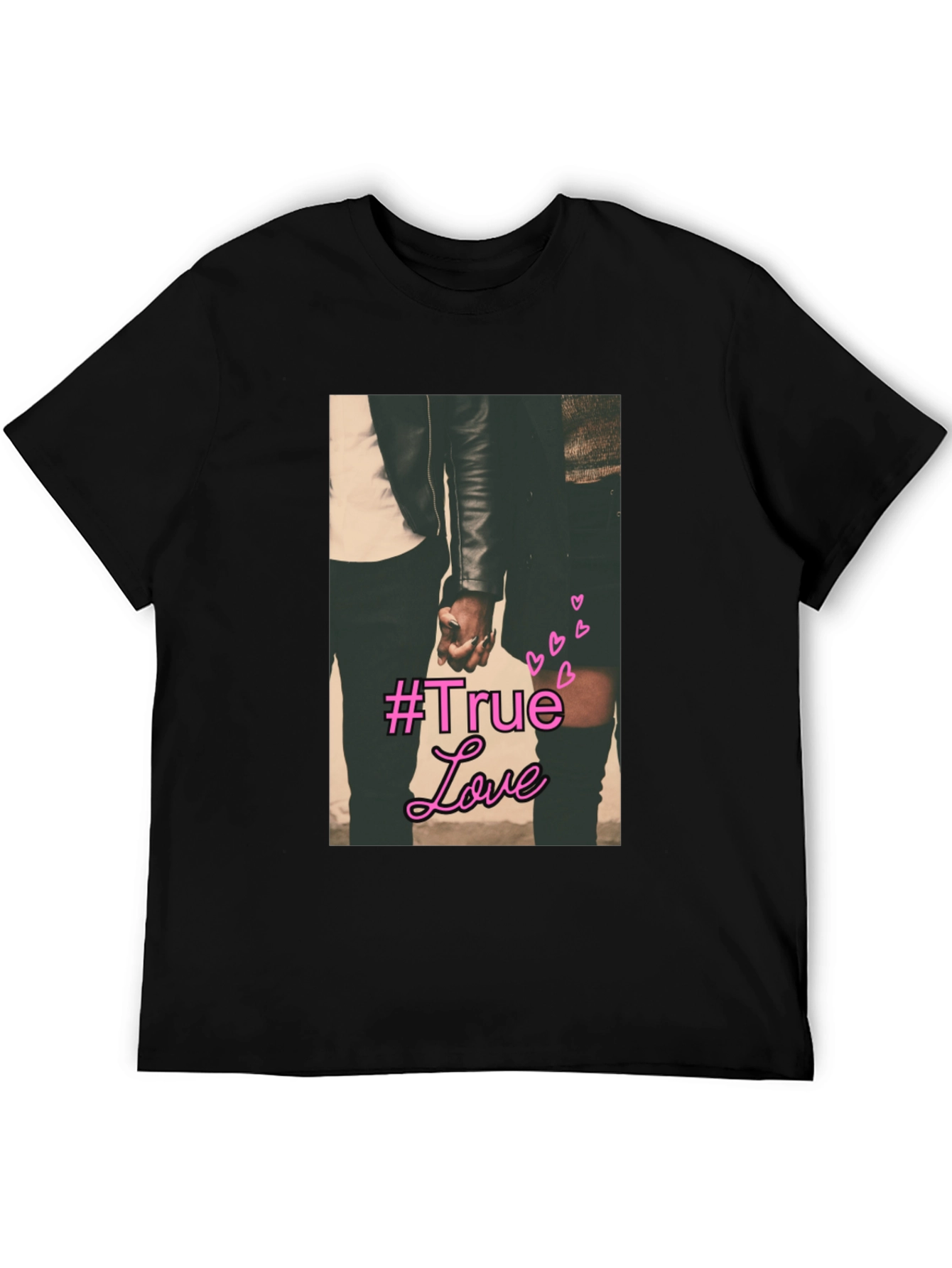 True Love Graphic Tee - Stylish Black T-Shirt