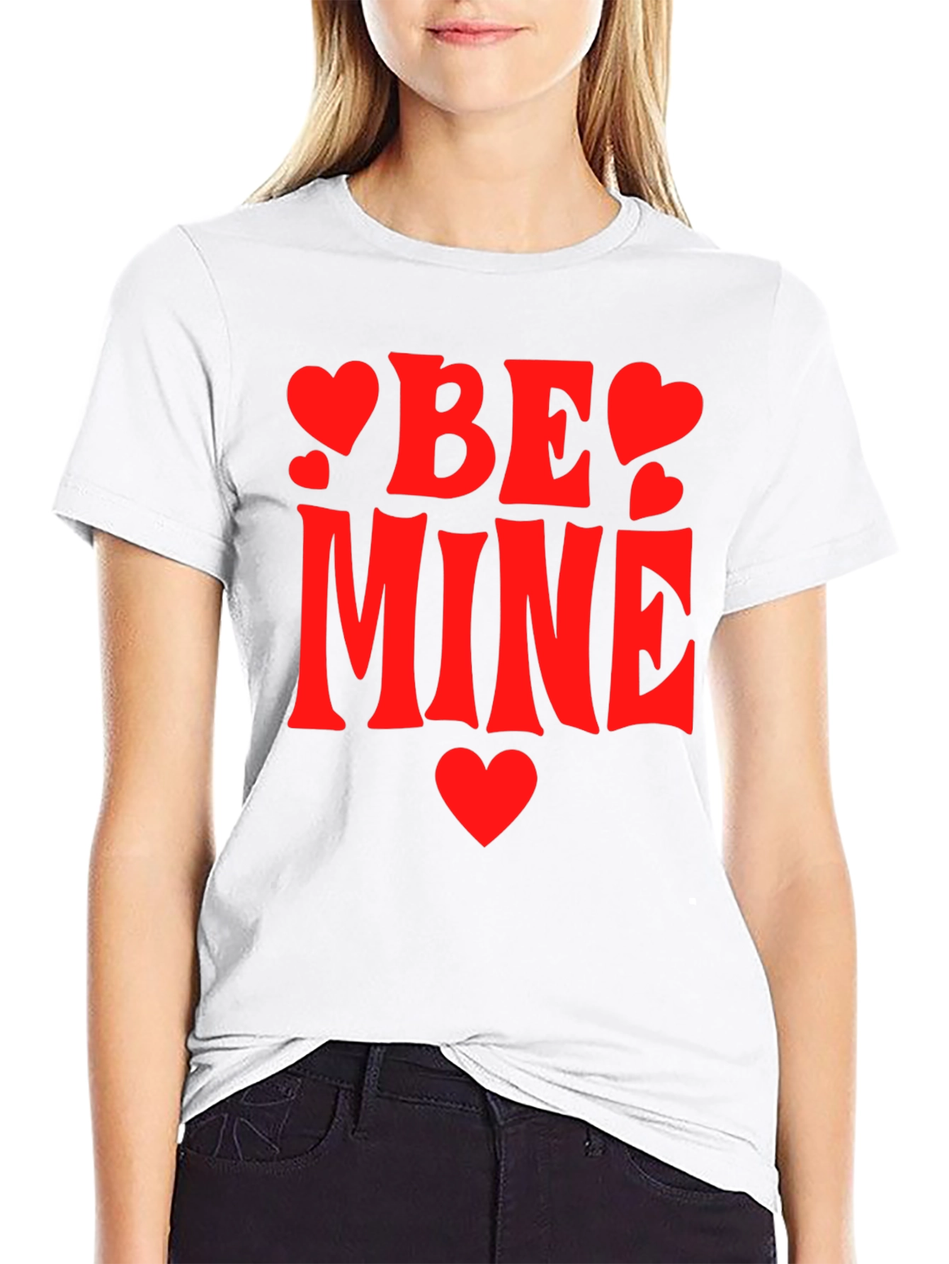 Be Mine Valentines T-Shirt - Black