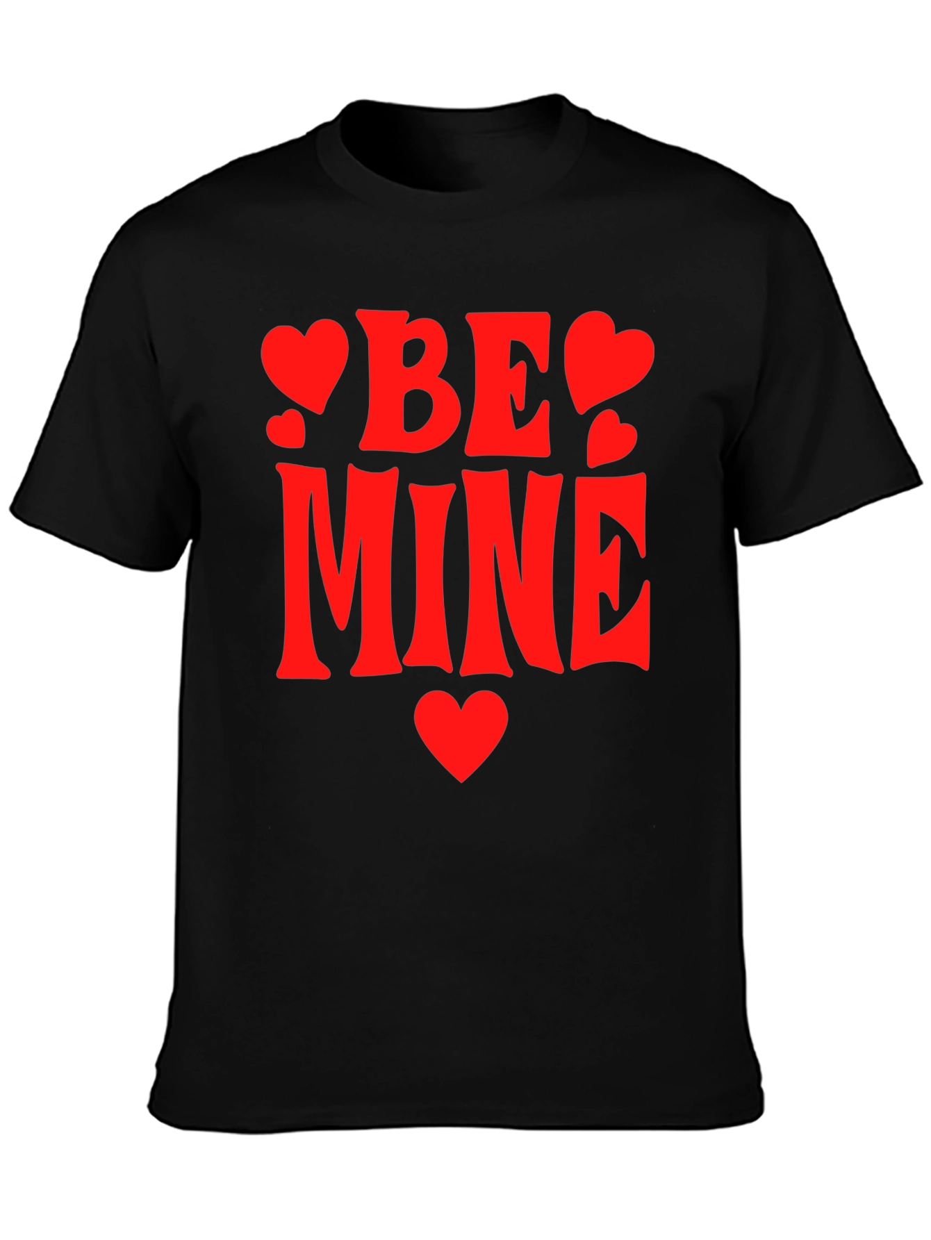 Be Mine Valentines T-Shirt - Black