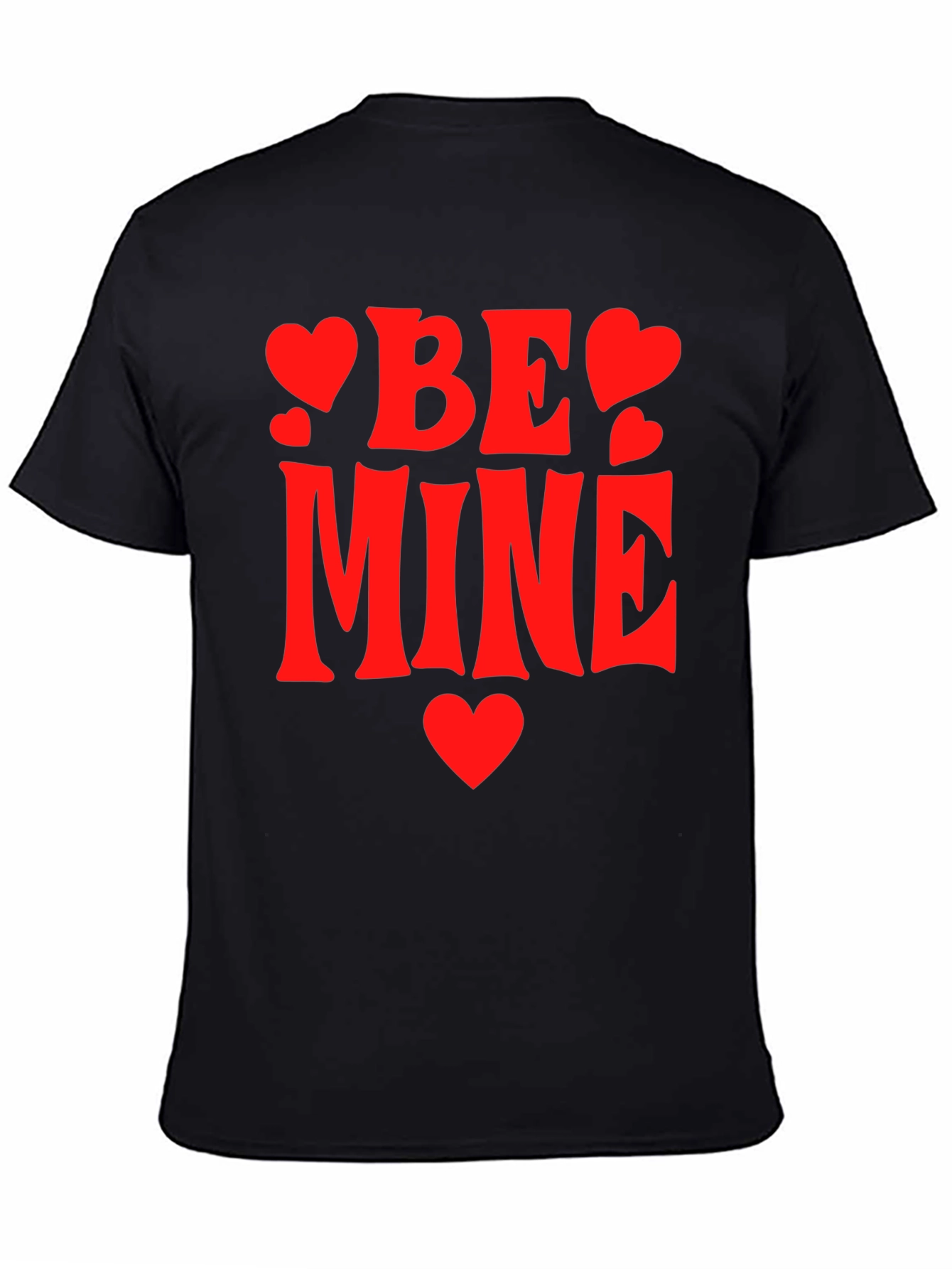 Be Mine Valentines T-Shirt - Black