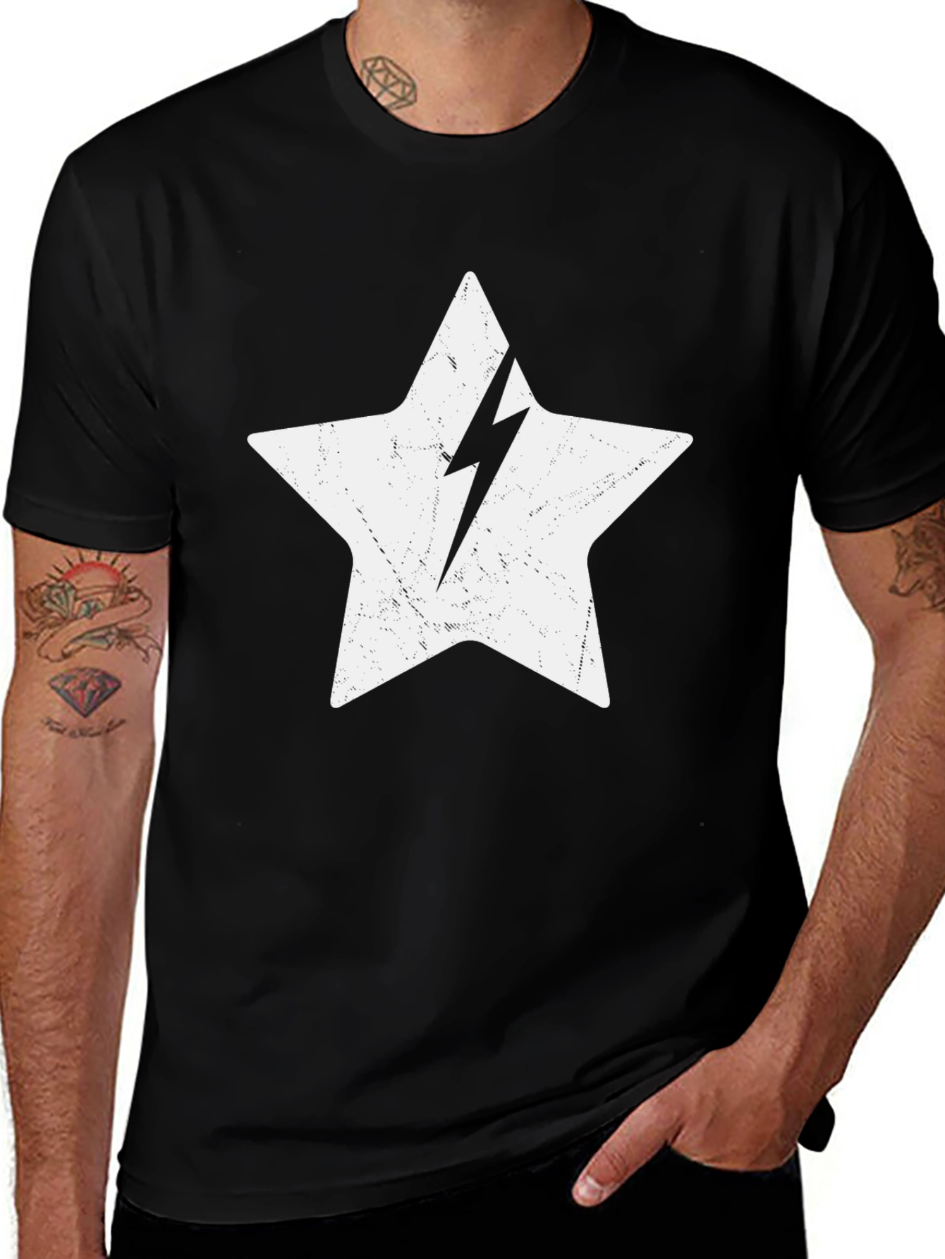 Star Lightning Bolt Graphic Tee
