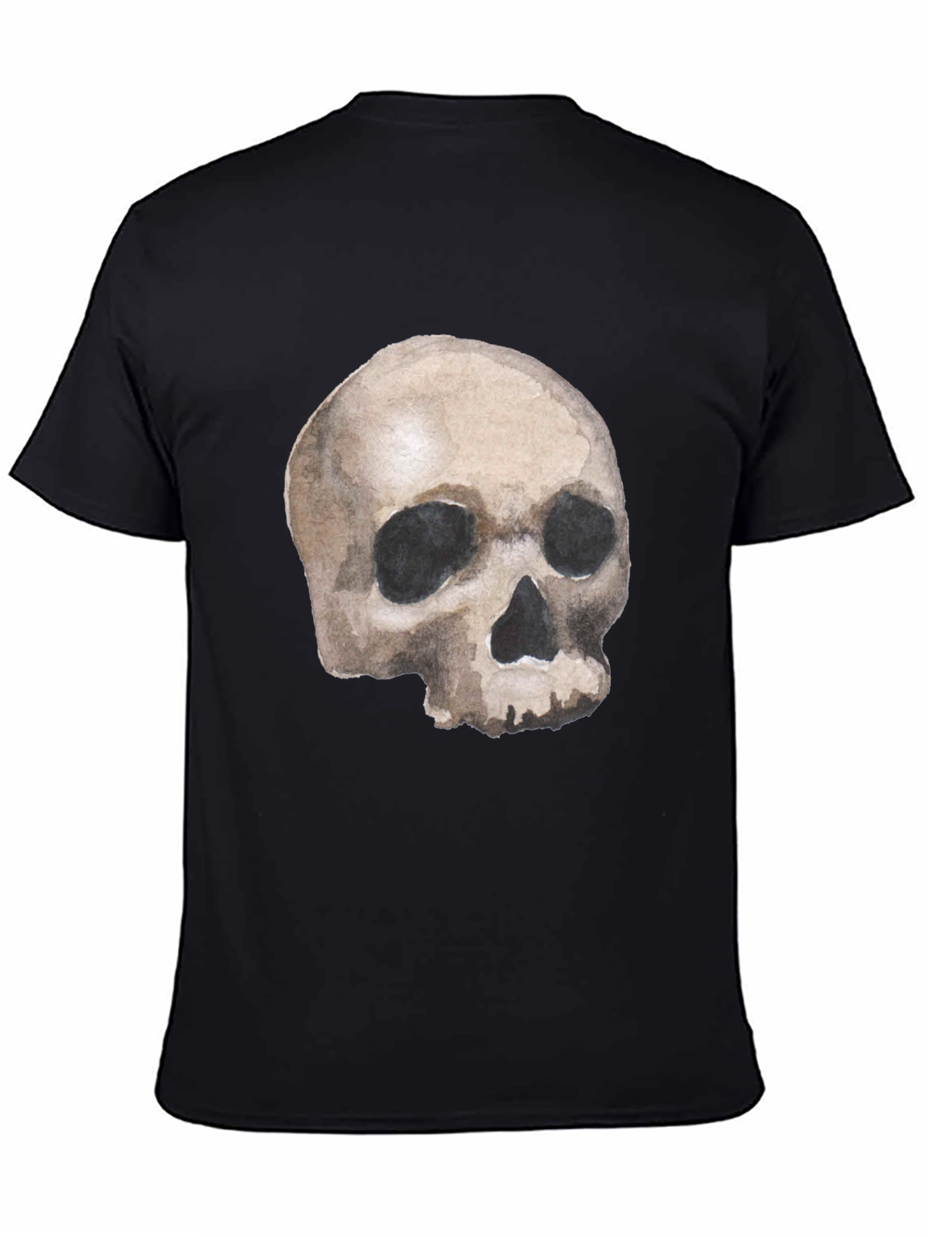 Skull Graphic T-Shirt - Black Cotton Tee