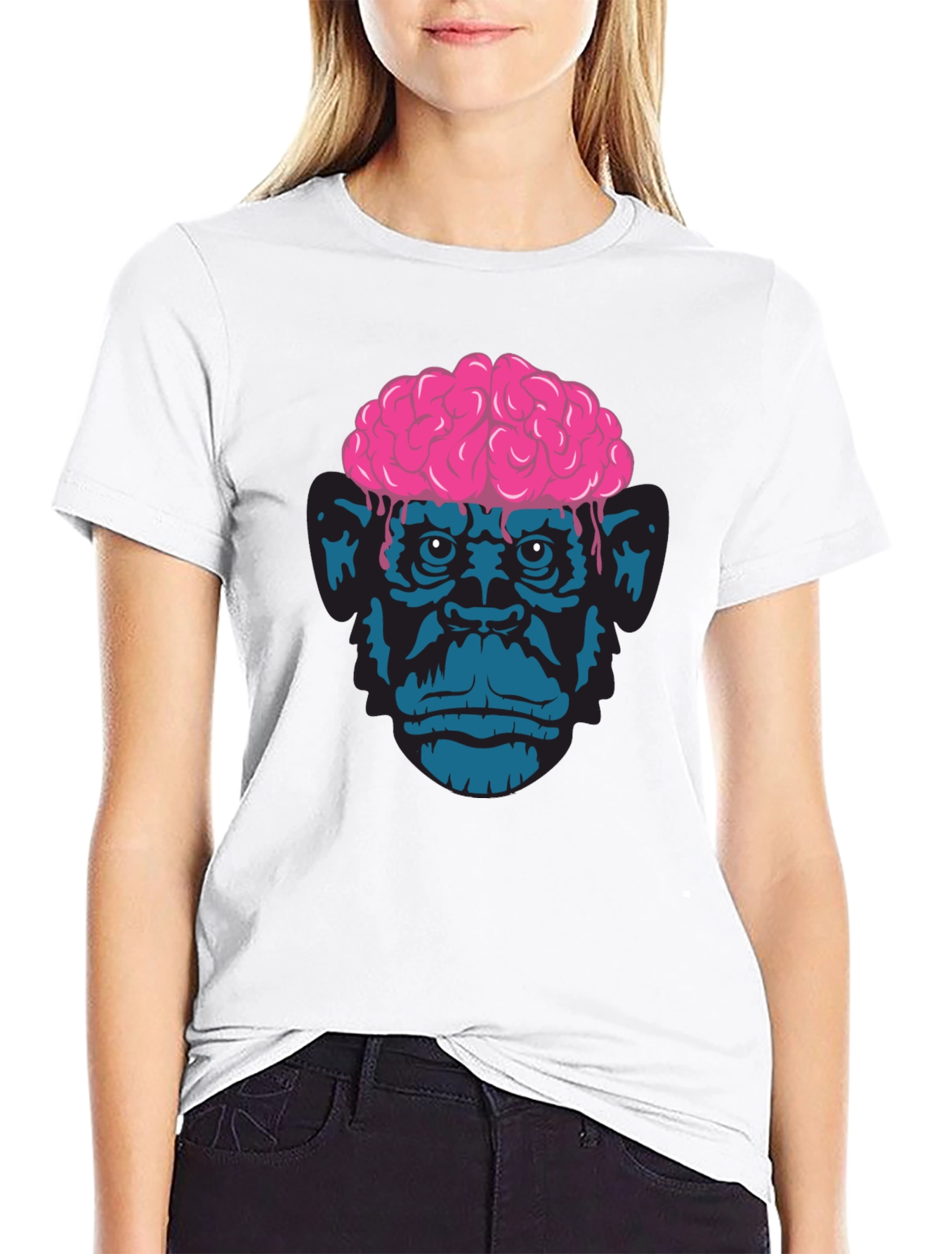 Brainy Ape Graphic Tee - Unique Funky Design