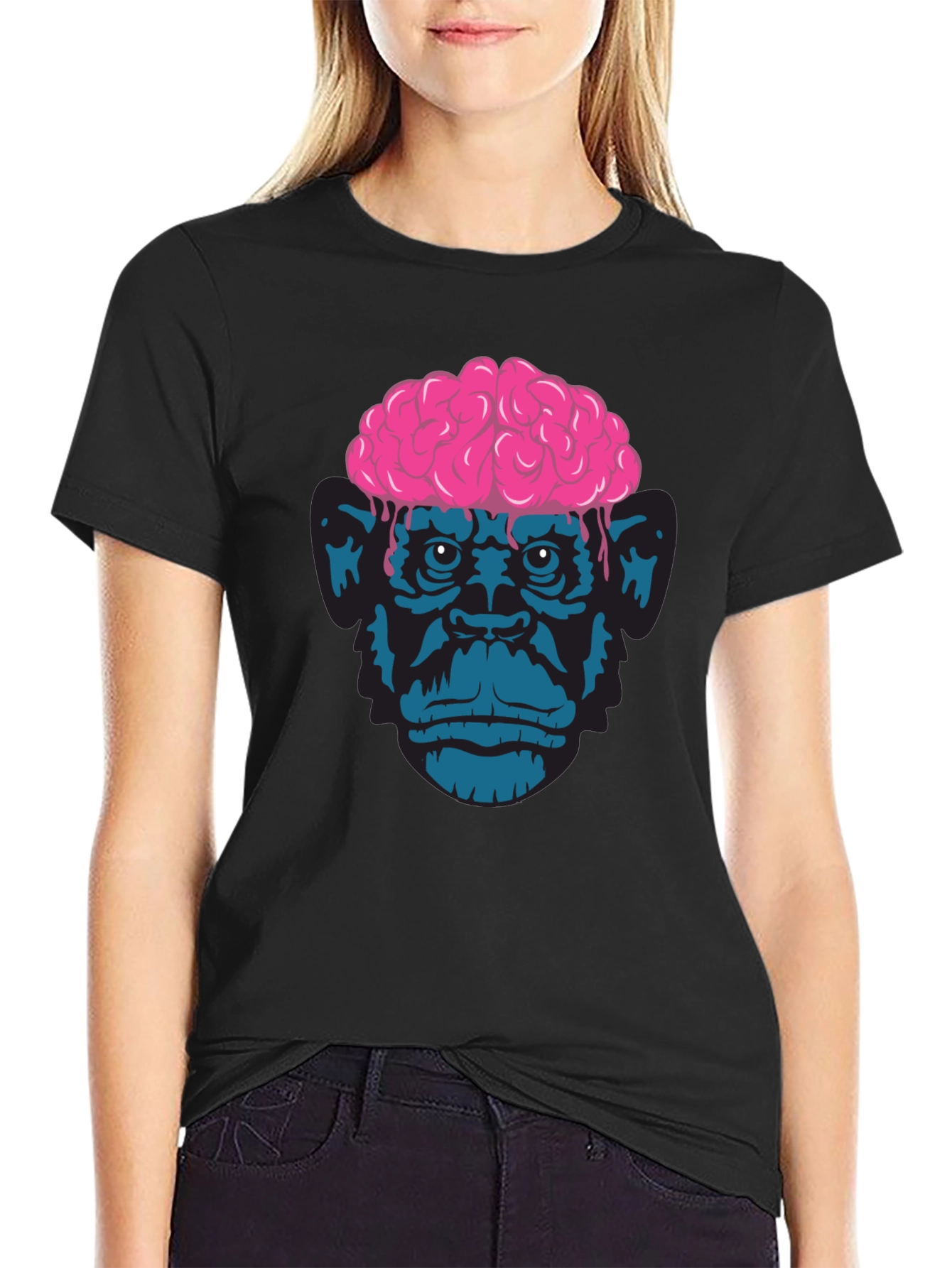 Brainy Ape Graphic Tee - Unique Funky Design
