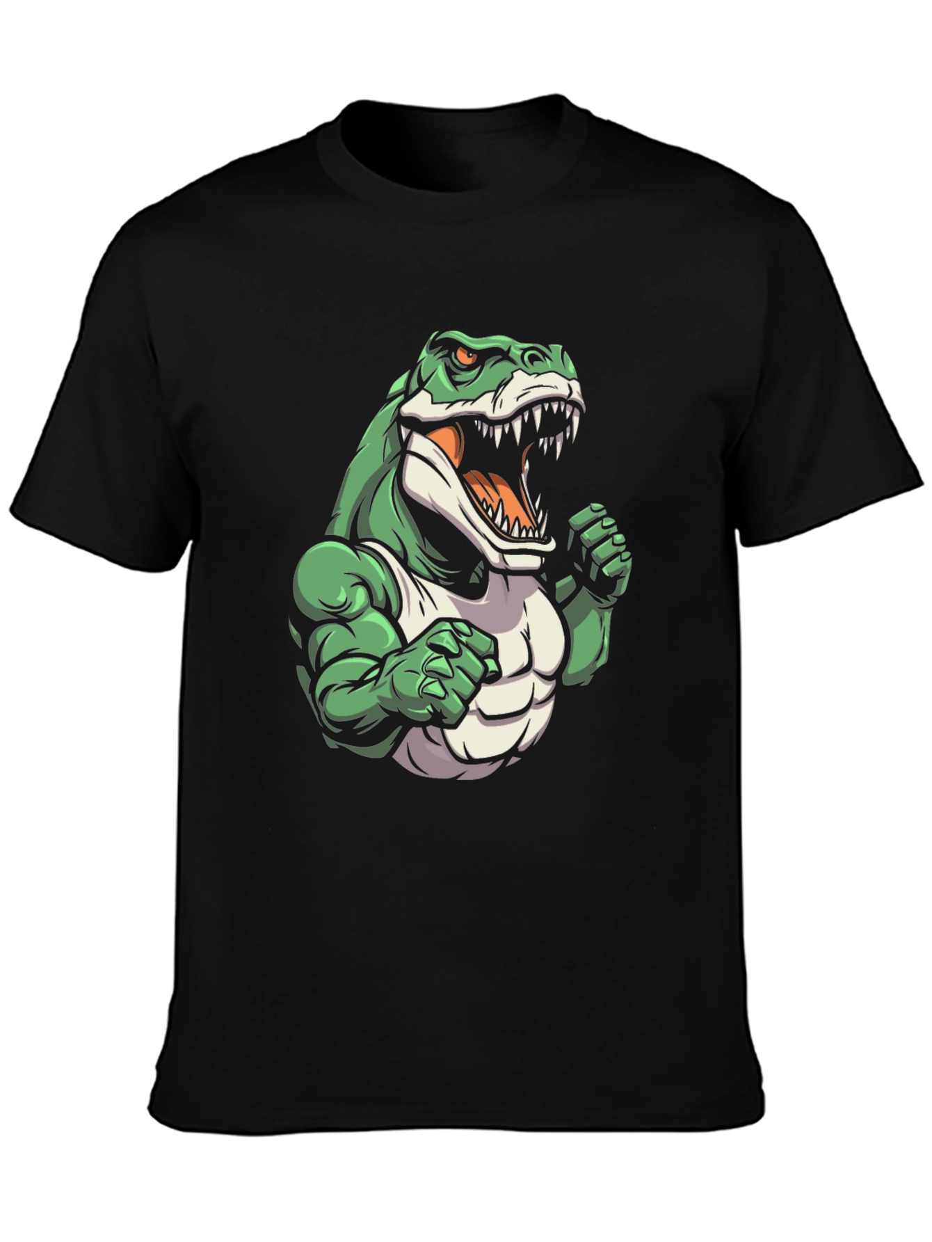 Dinosaur Gym T-Shirt - Cartoon Style