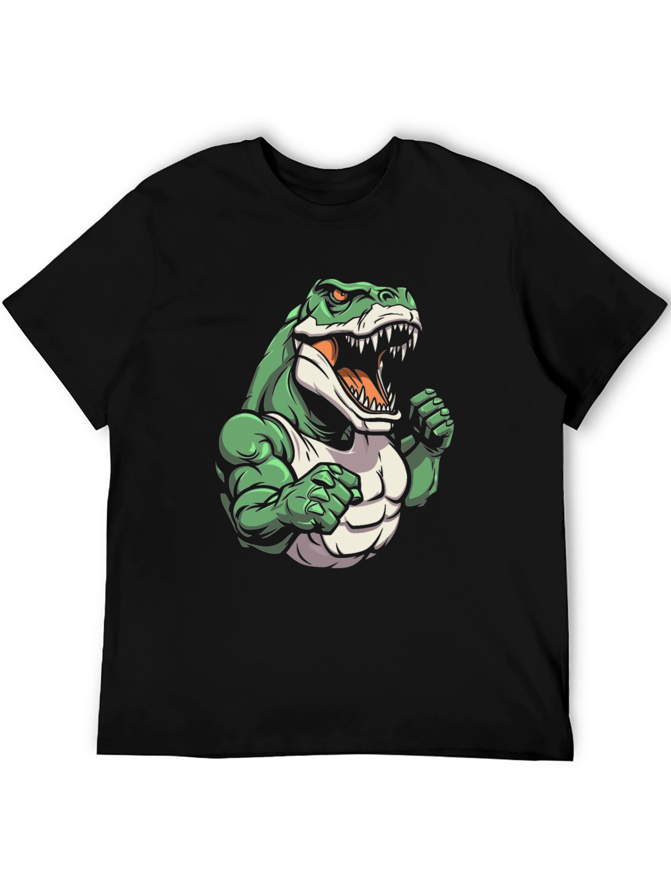 Dinosaur Gym T-Shirt - Cartoon Style