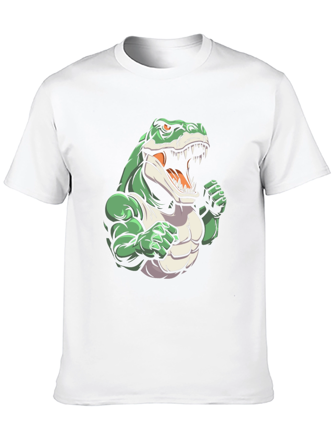 Dinosaur Gym T-Shirt - Cartoon Style
