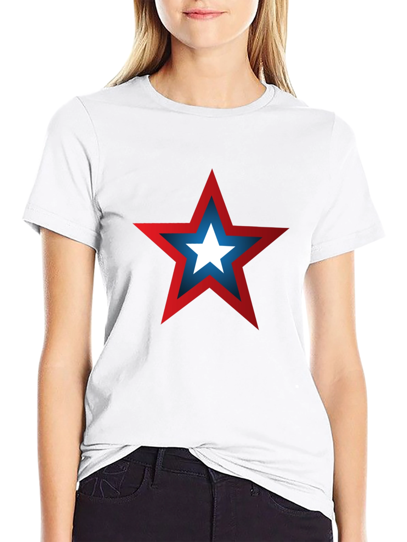 Star Graphic Tee - Patriotic Style