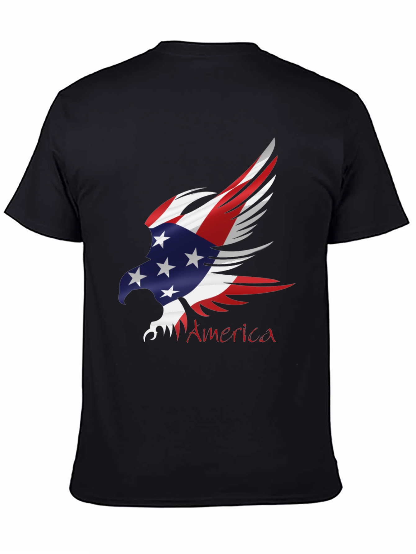 Patriotic Eagle Graphic T-Shirt - USA Pride Tee