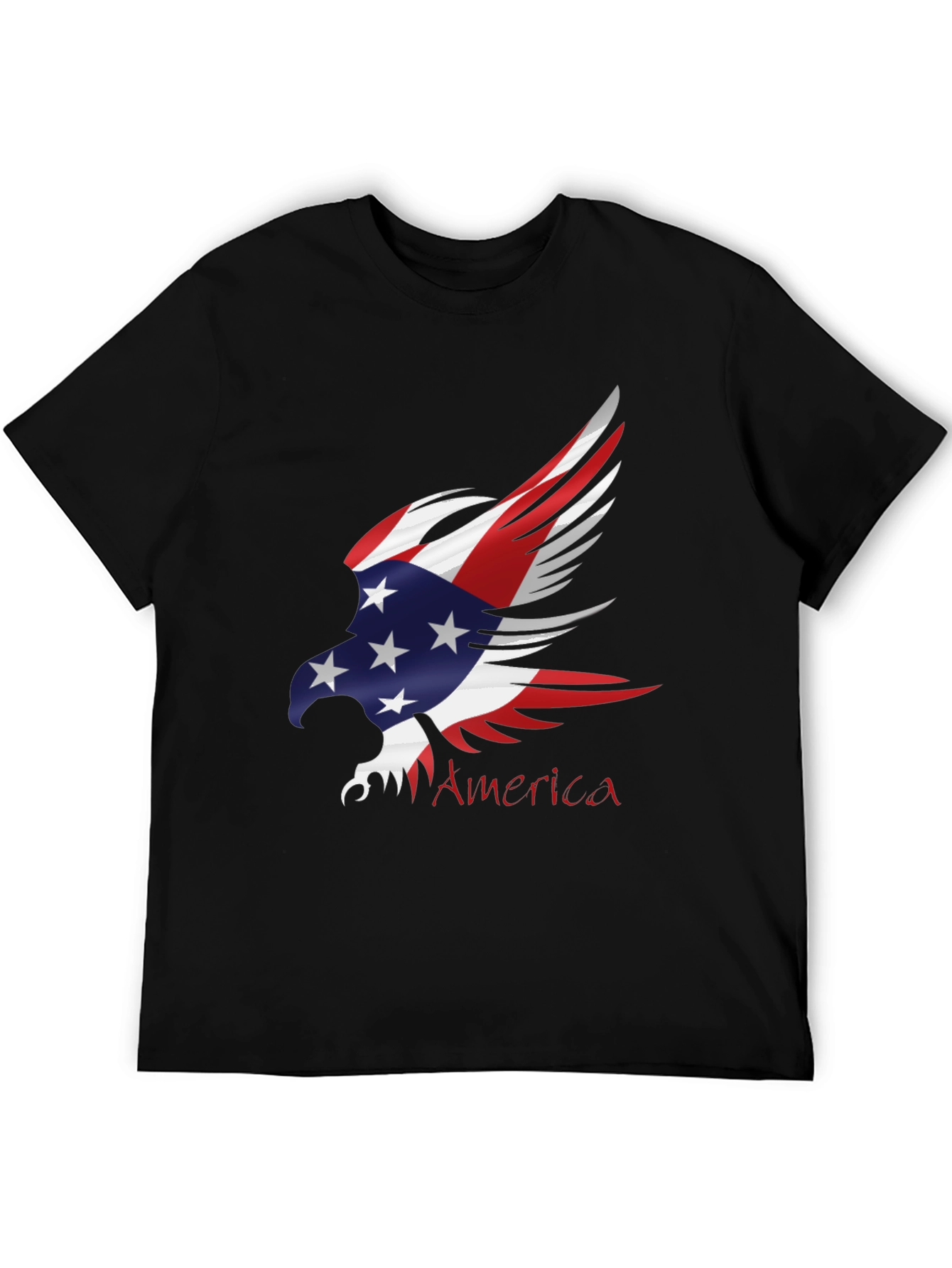 Patriotic Eagle Graphic T-Shirt - USA Pride Tee