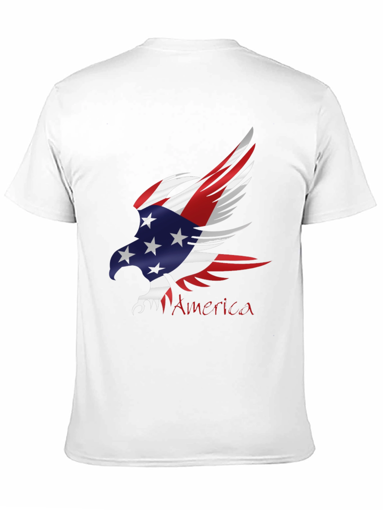 Patriotic Eagle Graphic T-Shirt - USA Pride Tee