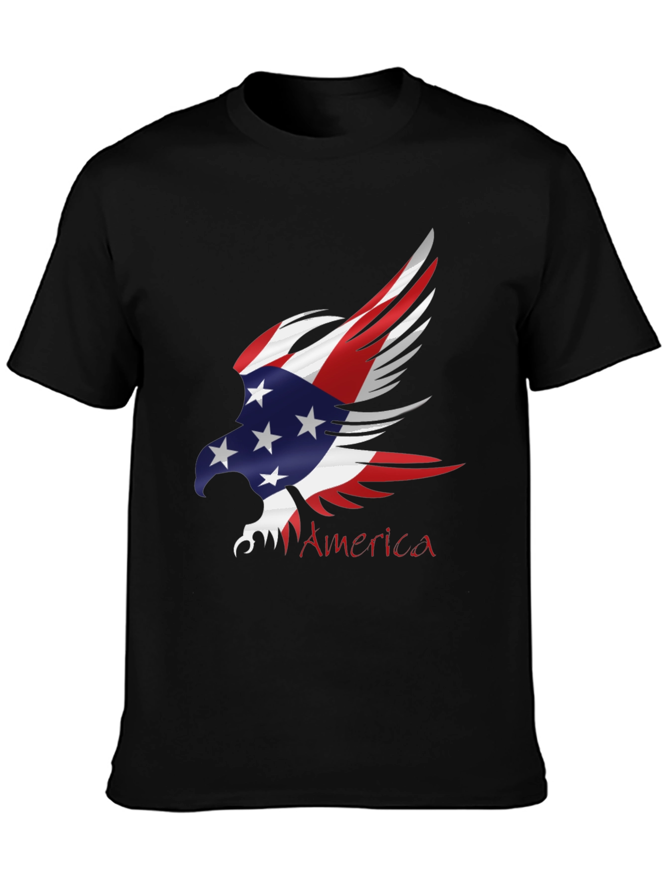 Patriotic Eagle Graphic T-Shirt - USA Pride Tee