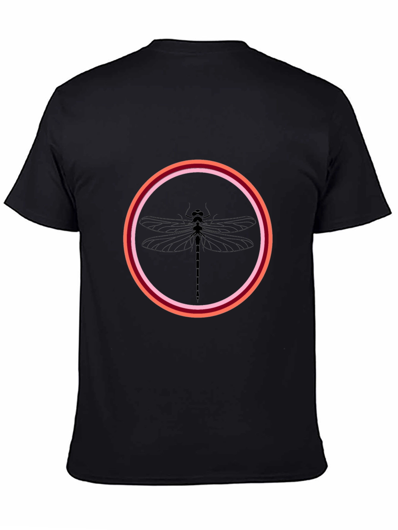 Dragonfly Graphic Black T-Shirt