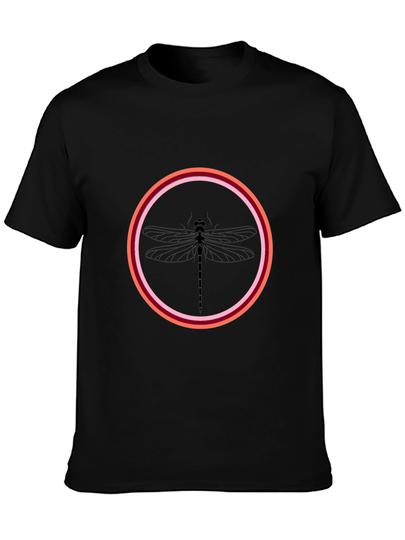Dragonfly Graphic Black T-Shirt