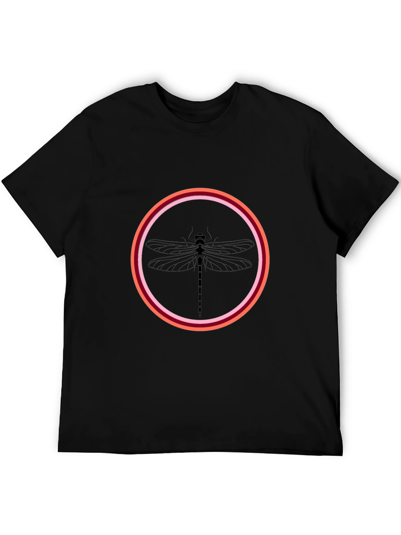 Dragonfly Graphic Black T-Shirt