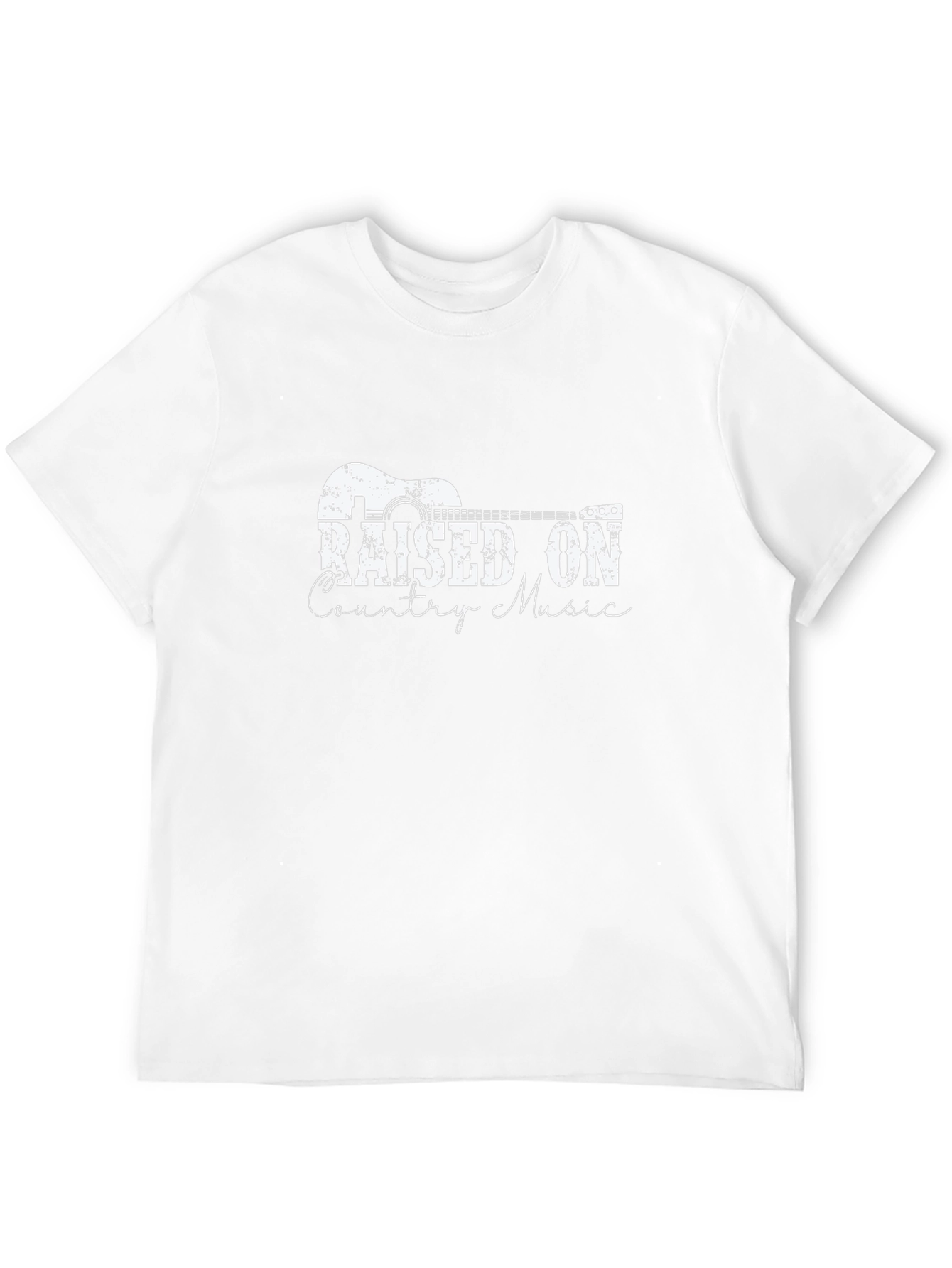 Raised On Country Music T-Shirt - Black