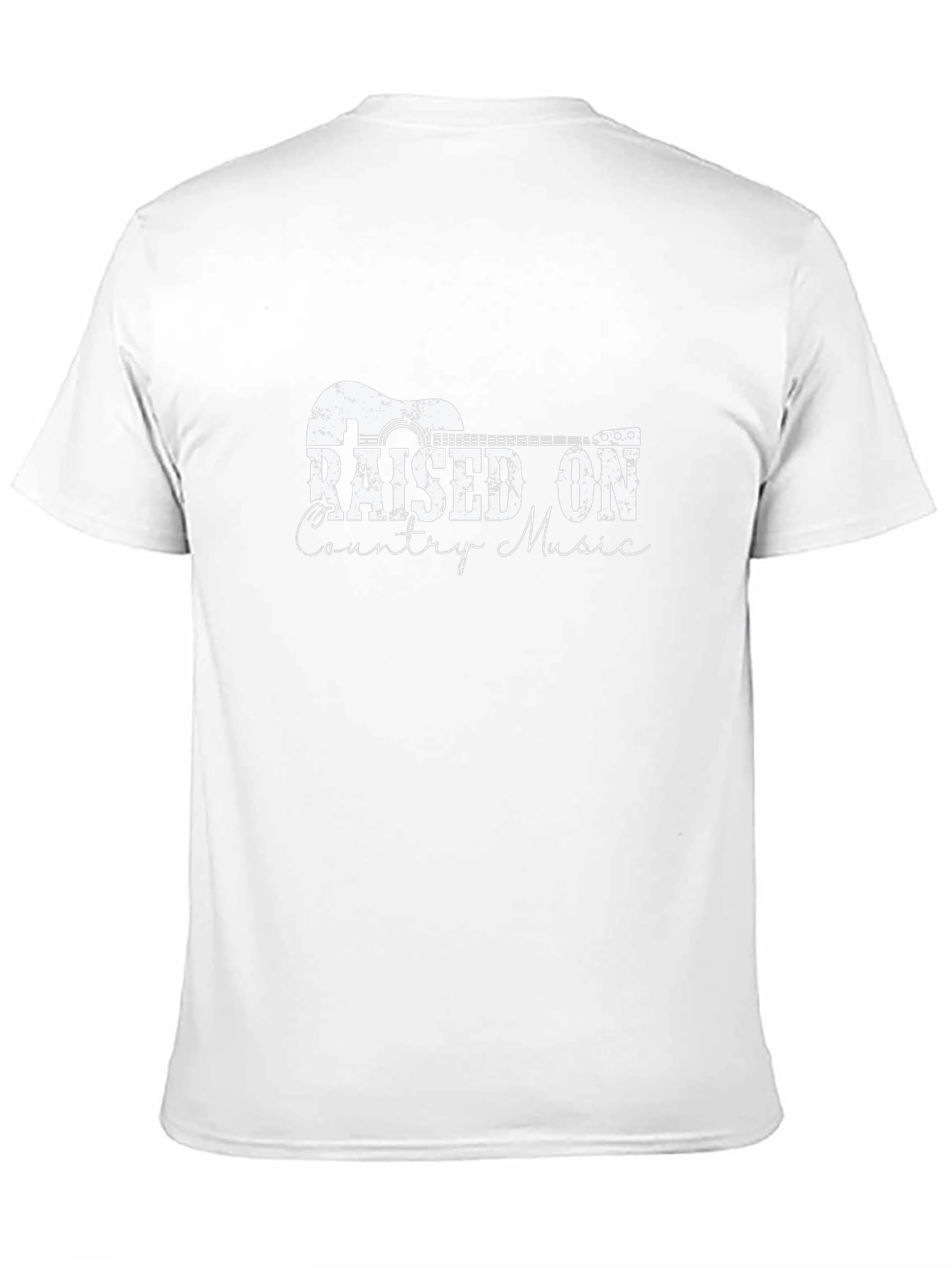 Raised On Country Music T-Shirt - Black