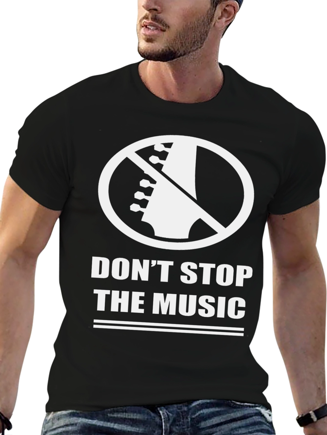 Dont Stop The Music T-Shirt - Black
