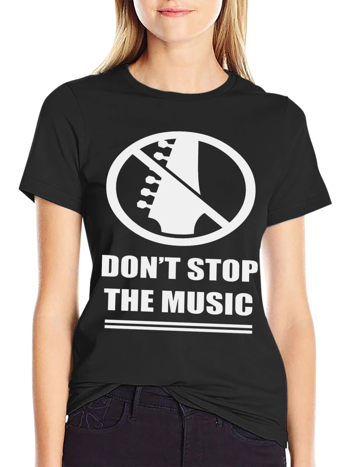 Dont Stop The Music T-Shirt - Black