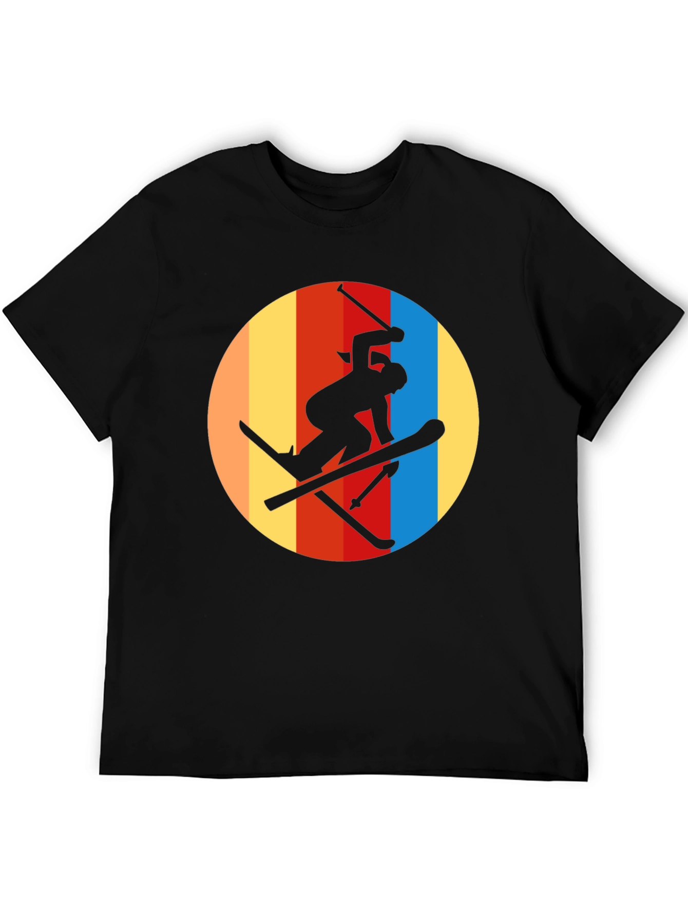 Retro Ski T-Shirt - Silhouette Graphic Tee