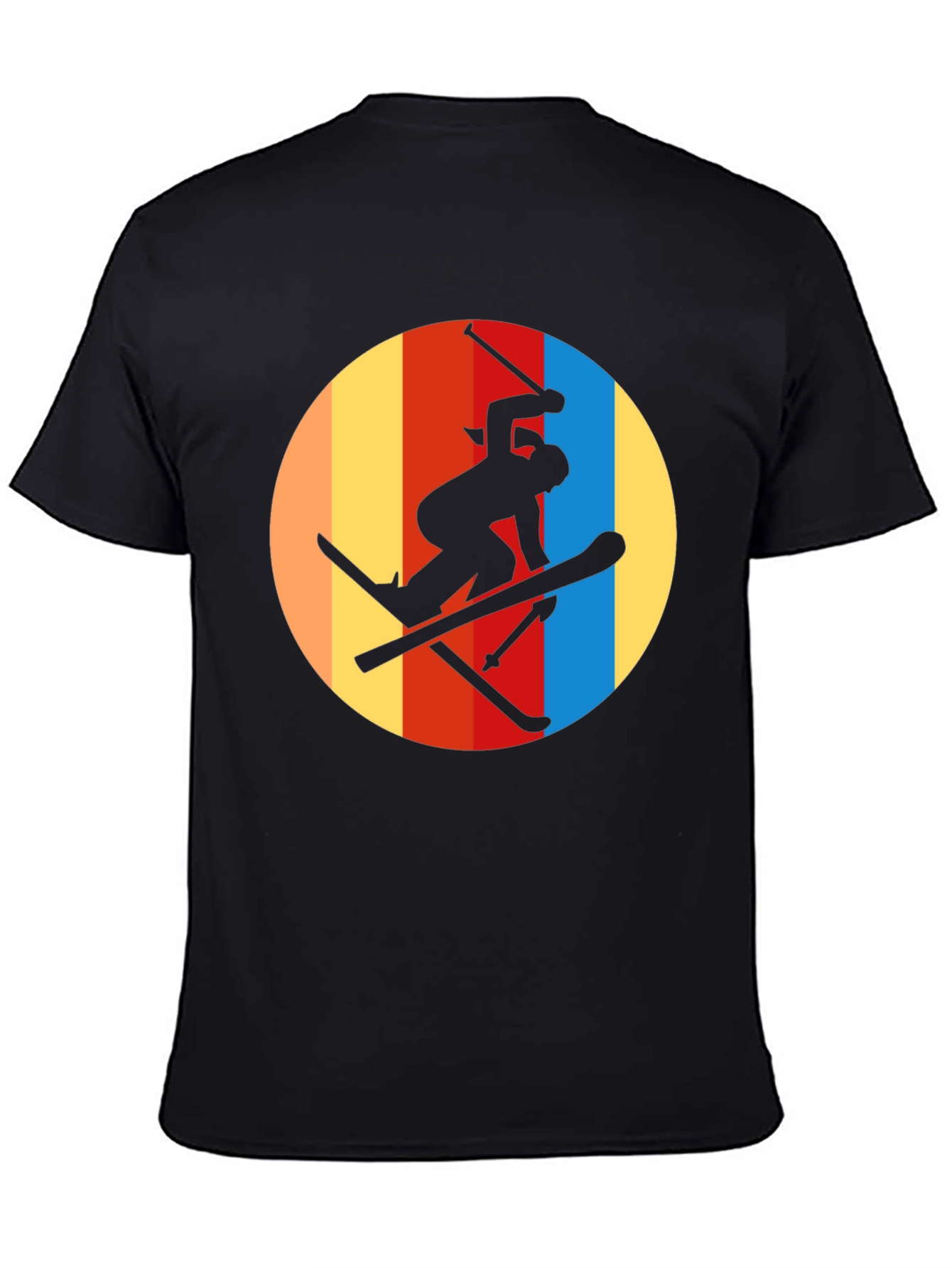 Retro Ski T-Shirt - Silhouette Graphic Tee