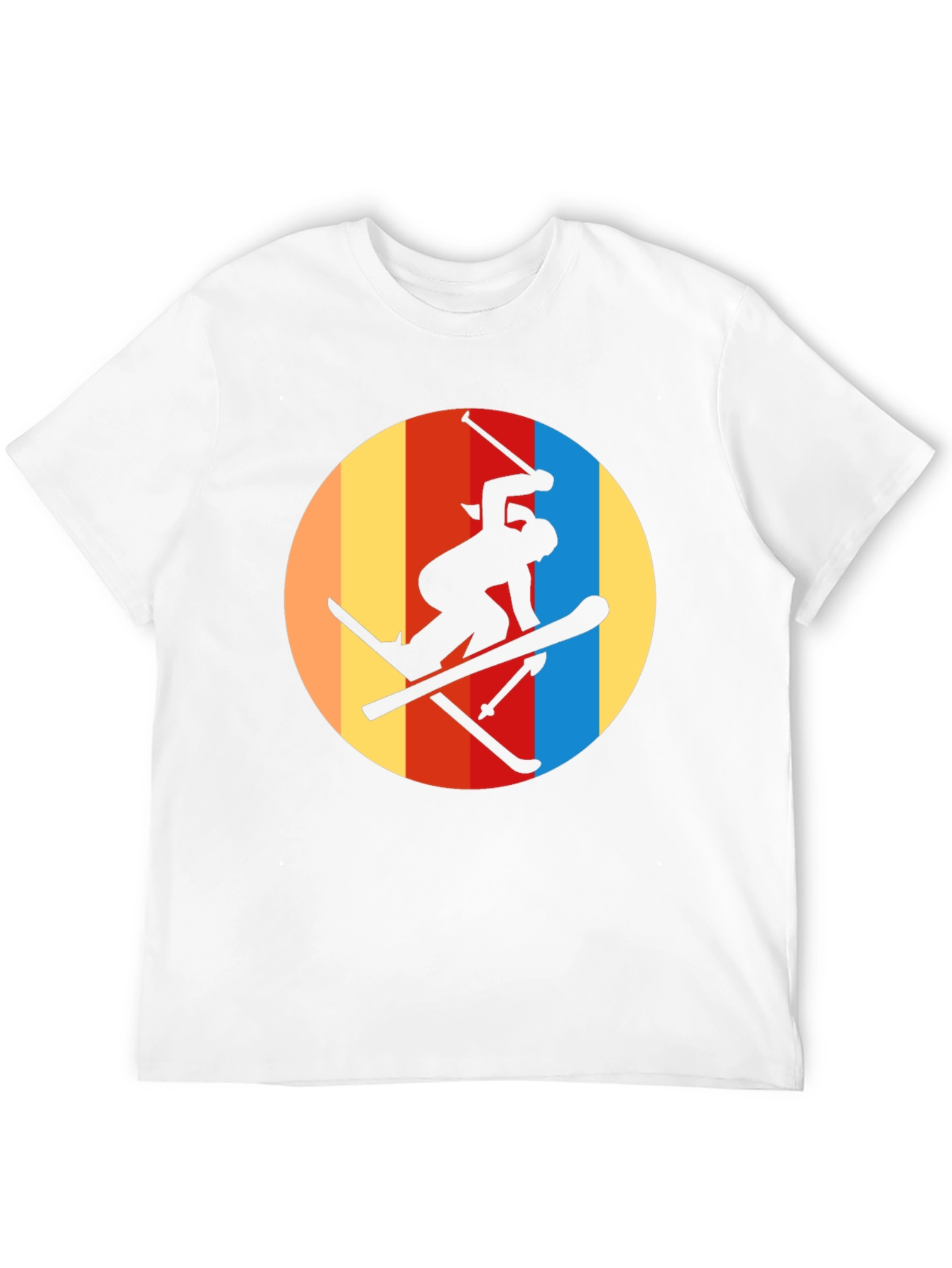 Retro Ski T-Shirt - Silhouette Graphic Tee