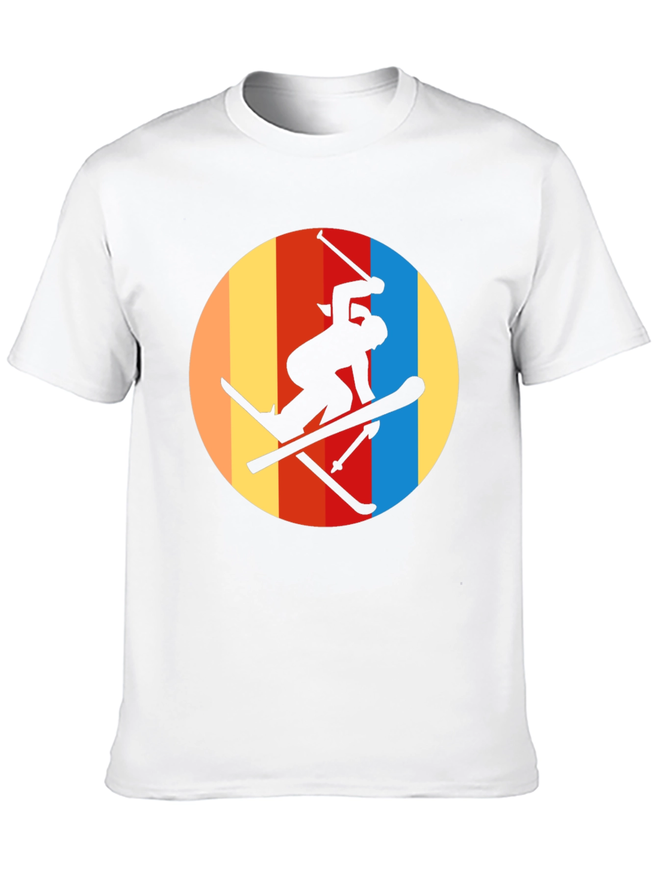 Retro Ski T-Shirt - Silhouette Graphic Tee